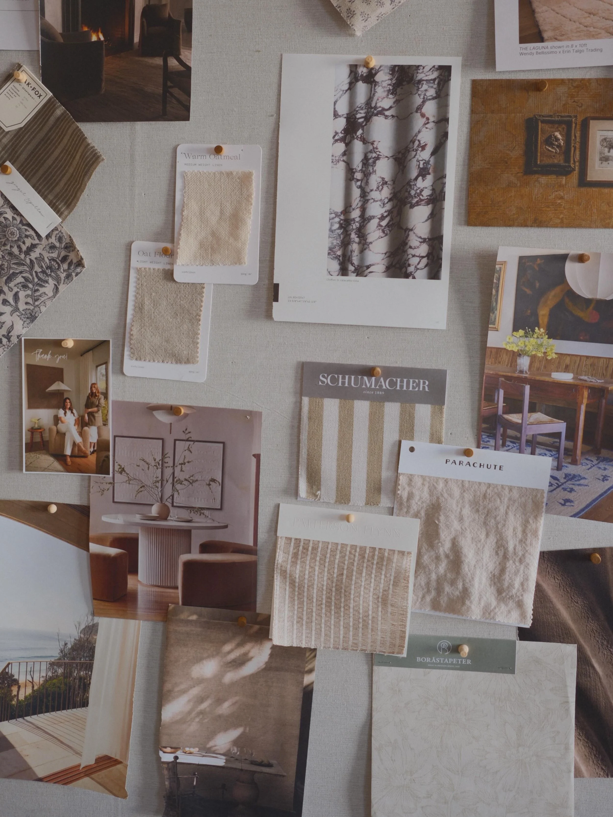 Our June Mood Board.
The annual tradition of convincing ourselves we&rsquo;ll eat every meal outside, finish three books, and finally start a garden.