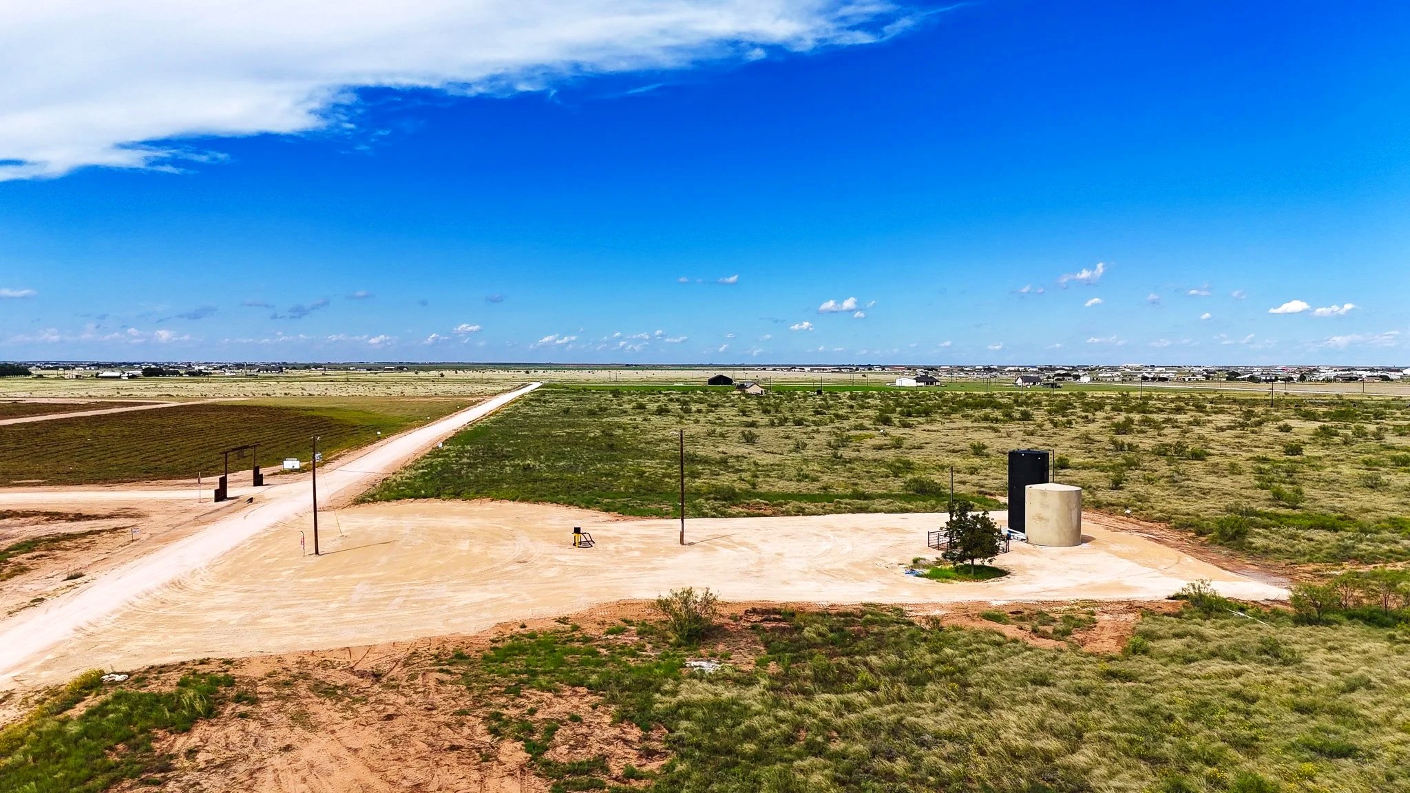 K-Bar Ranch Pecan Water Station high volume water delivery looking north