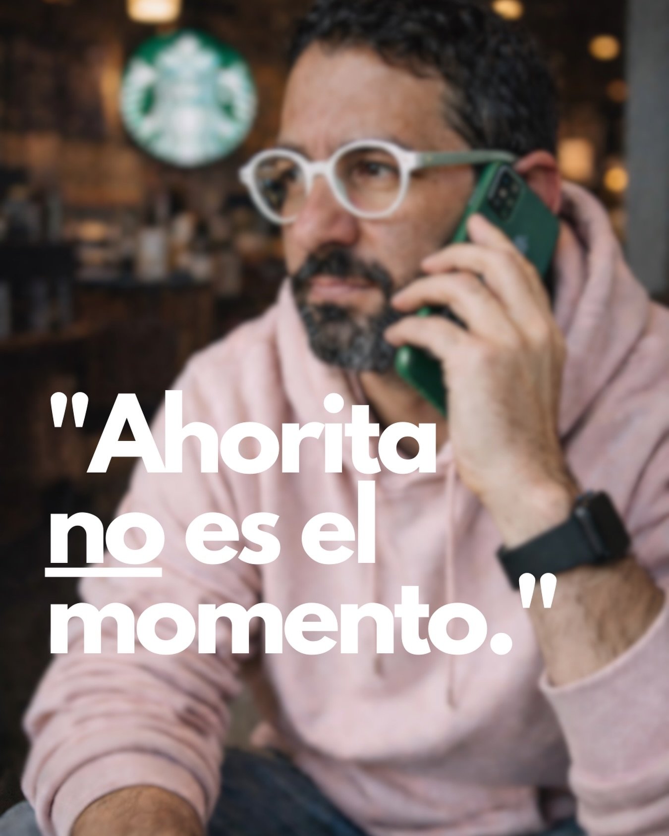 &ldquo;Ahorita no es el momento.&rdquo;

Estaba en Starbucks (terminando de preparar la charla de hoy para INCAE) cuando en la mesa de al lado escuch&eacute; a alguien (de RR.HH. o Desarrollo Organizacional, por el contexto) hablando por tel&eacute;f