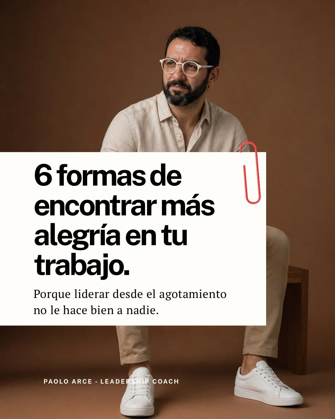 &iquest;Cu&aacute;ndo fue la &uacute;ltima vez que sentiste alegr&iacute;a genuina en tu trabajo?

No satisfacci&oacute;n. No alivio cuando algo sale bien.
Alegr&iacute;a.

Es una pregunta que hago seguido en sesi&oacute;n. Y la mayor&iacute;a de l&i
