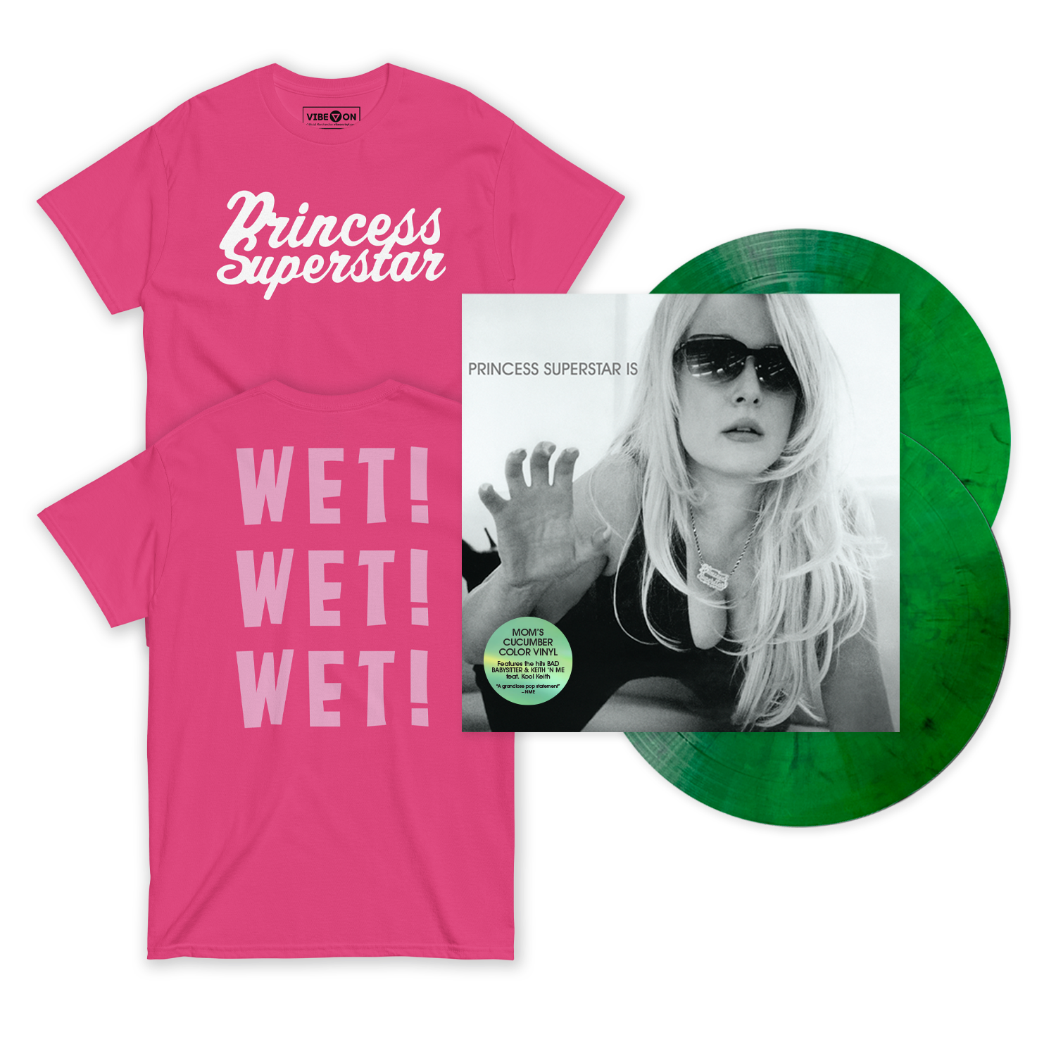Princess Superstar - Princess Superstar Is ("Wet! Wet! Wet!" T-Shirt & Vinyl Bundle)
