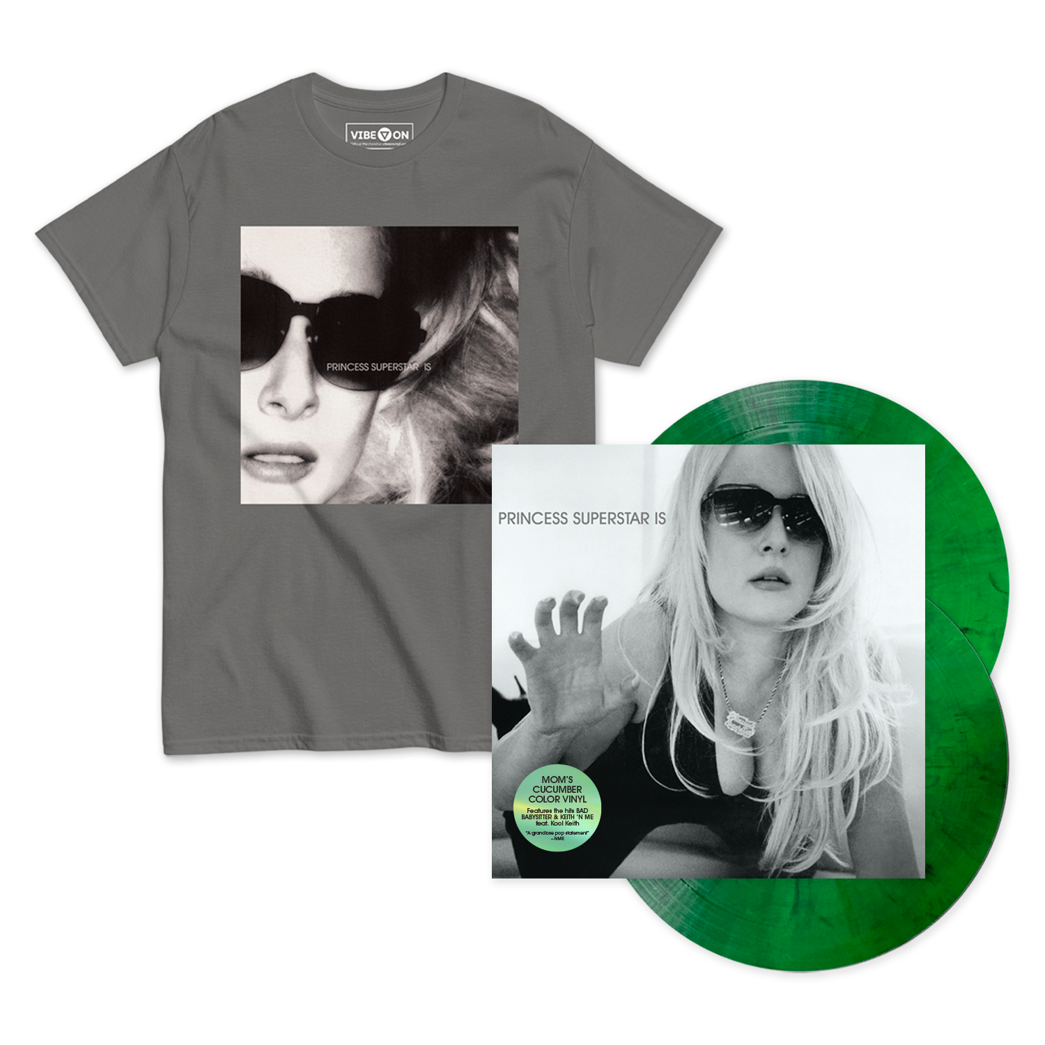 Princess Superstar - Princess Superstar Is (Promo Artwork T-Shirt & Vinyl Bundle)