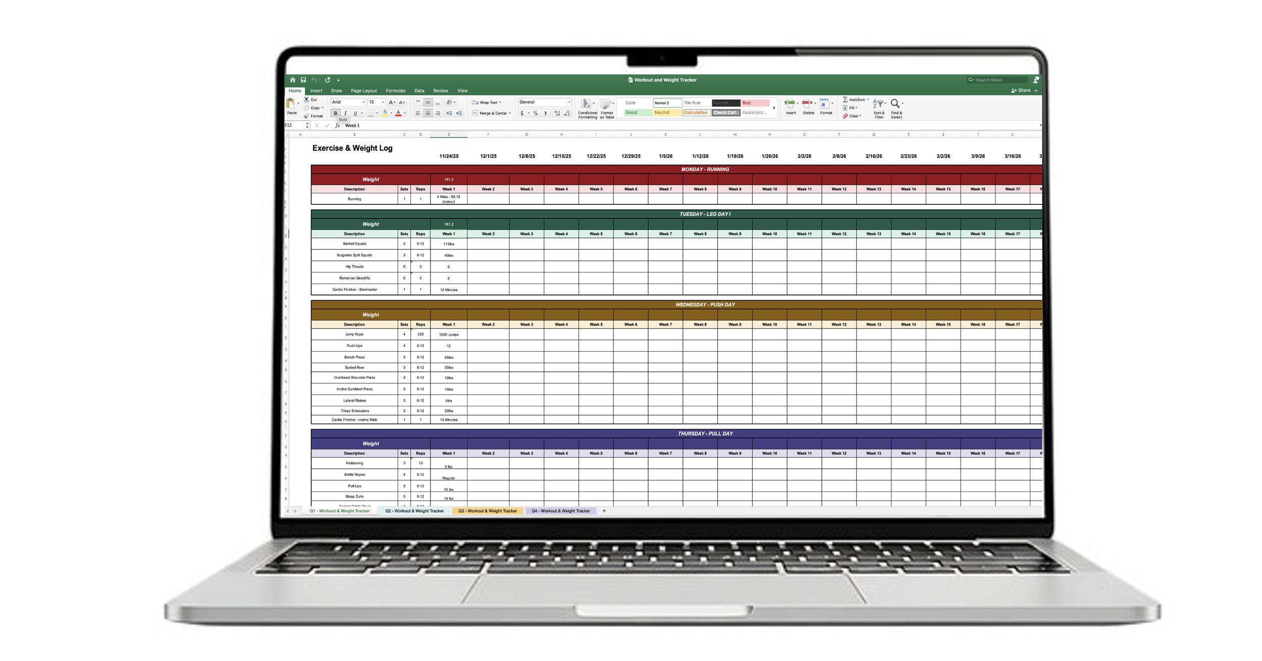 Your Year of Discipline Fitness & Weight Tracker