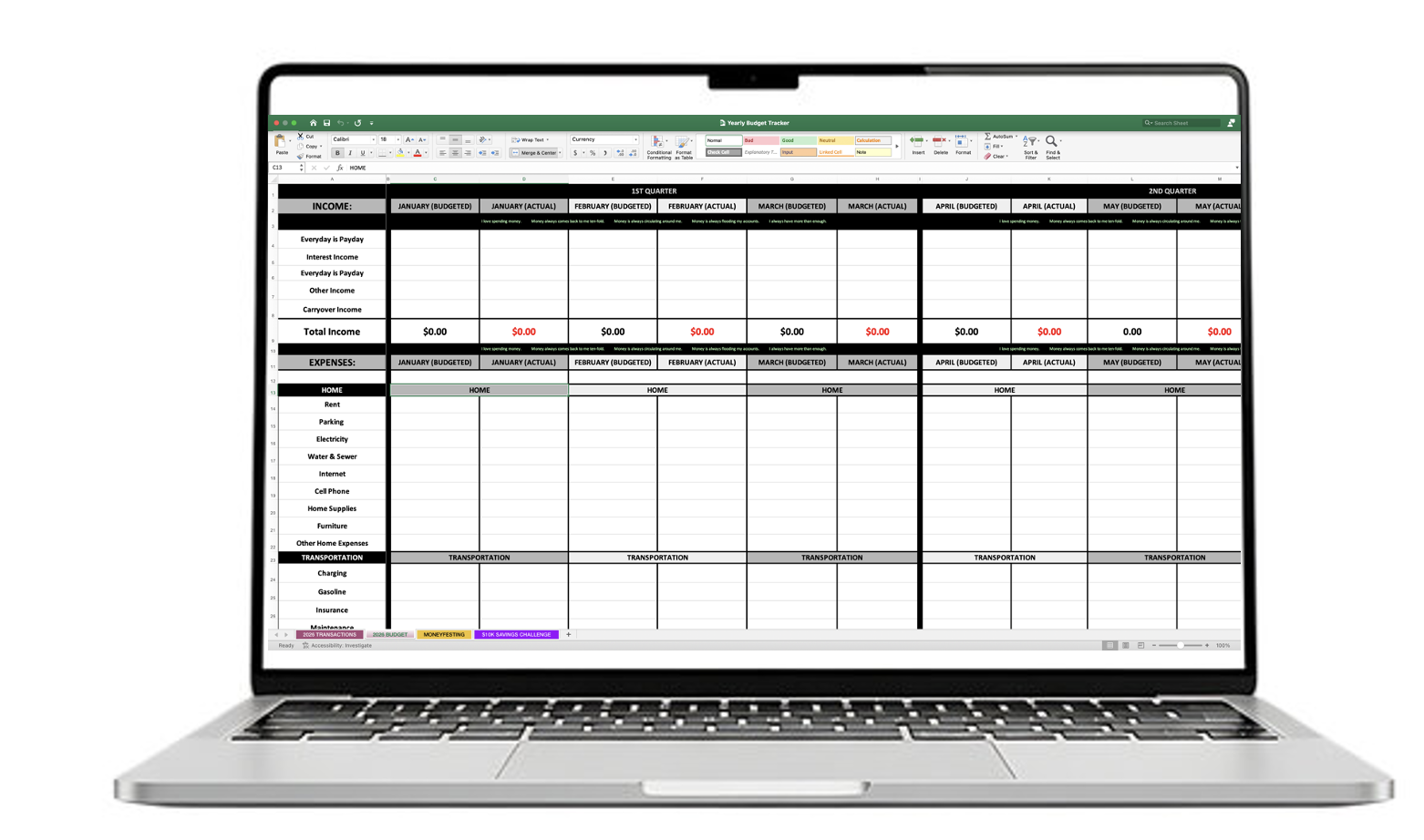 The Ultimate Yearly Budget Tracker