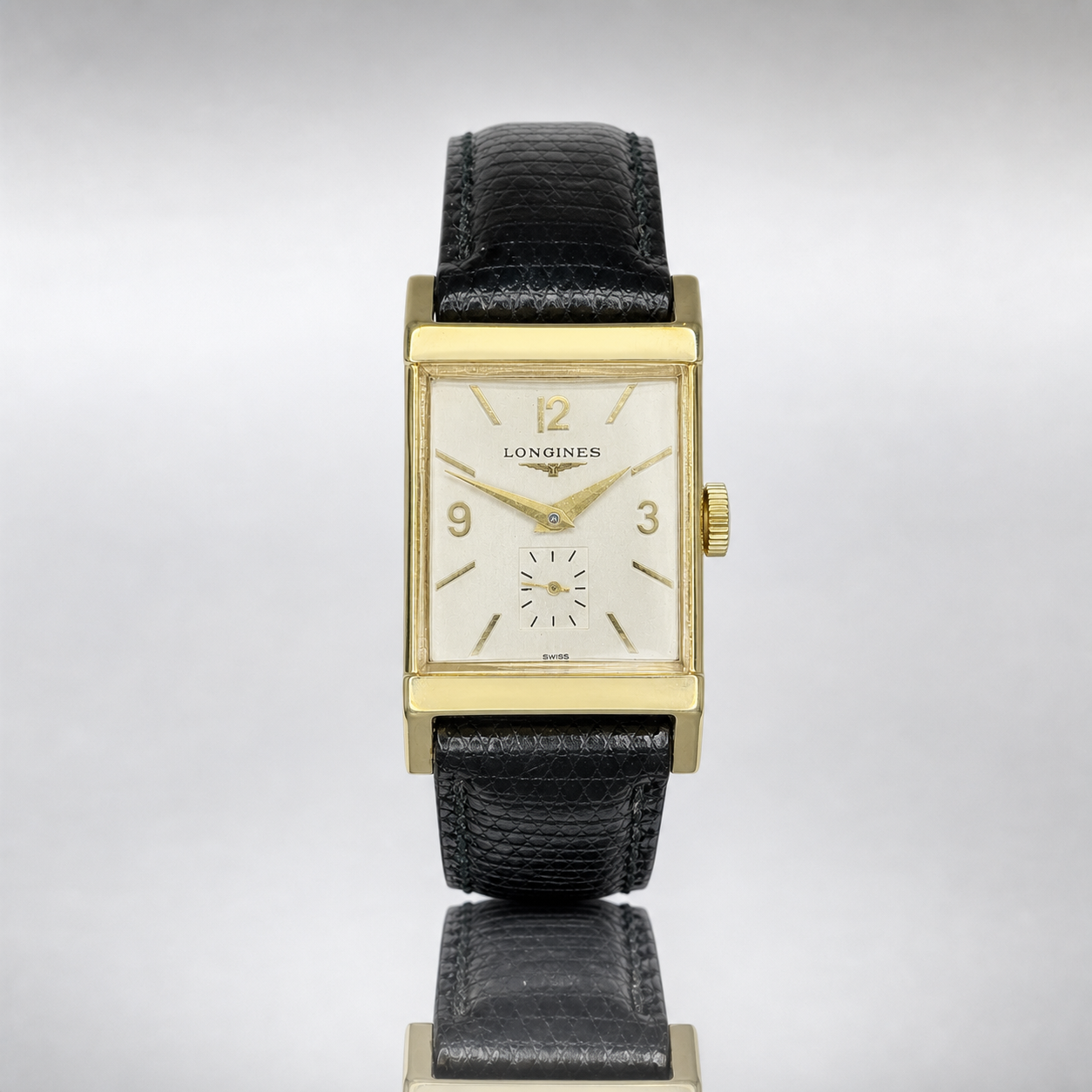 Vintage Longines 14K Gold Rectangular Dress Watch c.1950 – Cal. 9L