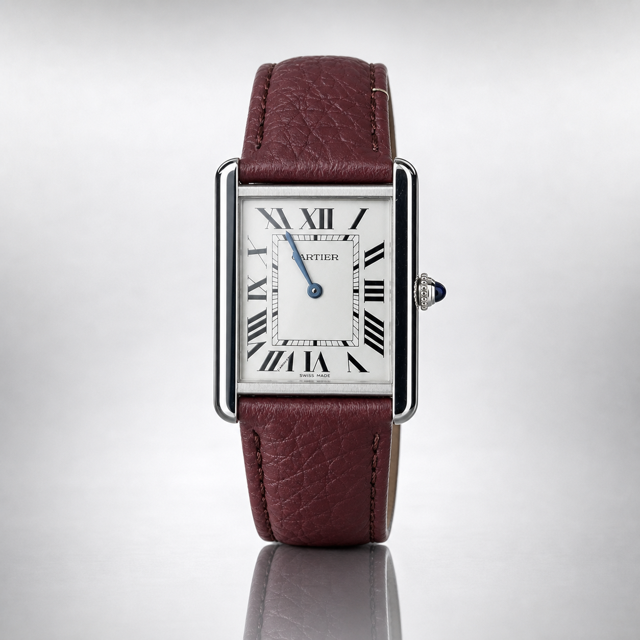 2018 Cartier Tank Solo Large 3169 Stainless Steel Quartz – Full Set Classic Dress Watch