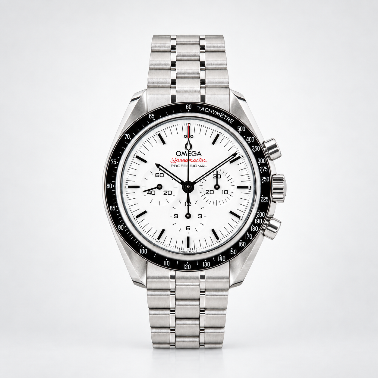 2024 Omega Speedmaster Moonwatch Professional – White Dial | Full Set | Stainless Steel Bracelet