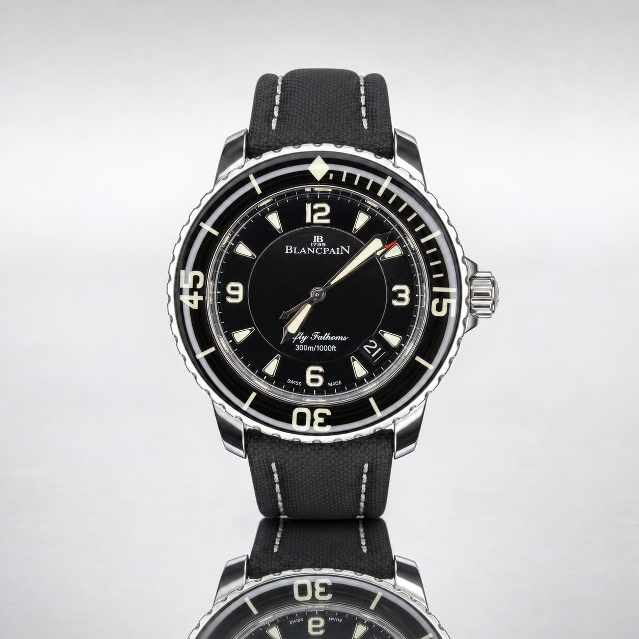 2022 Blancpain 5015-1130-52B Fifty Fathoms 45mm Black Dial Full Set