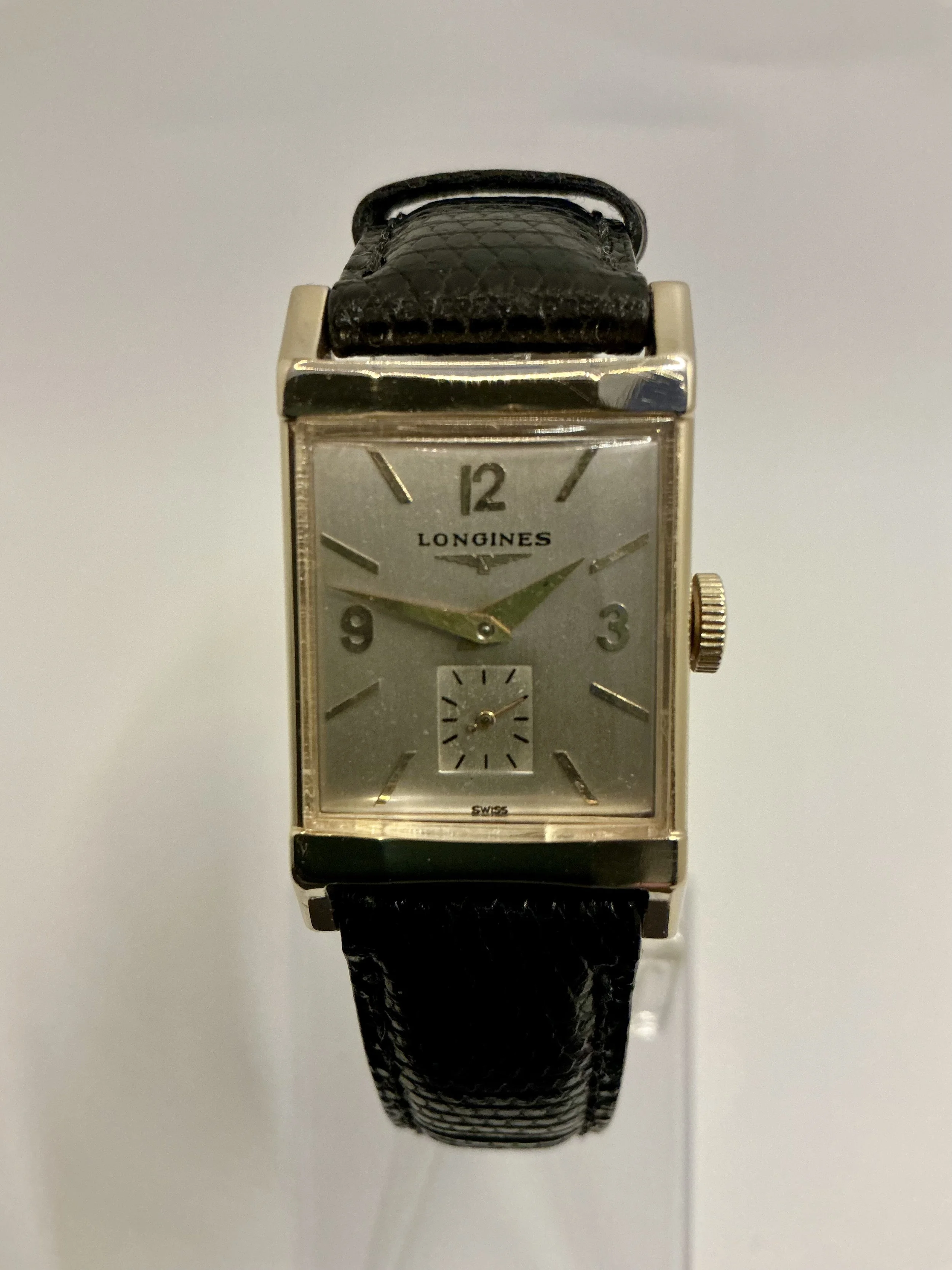 Vintage Longines 14K Gold Rectangular Dress Watch c.1950 – Cal. 9L