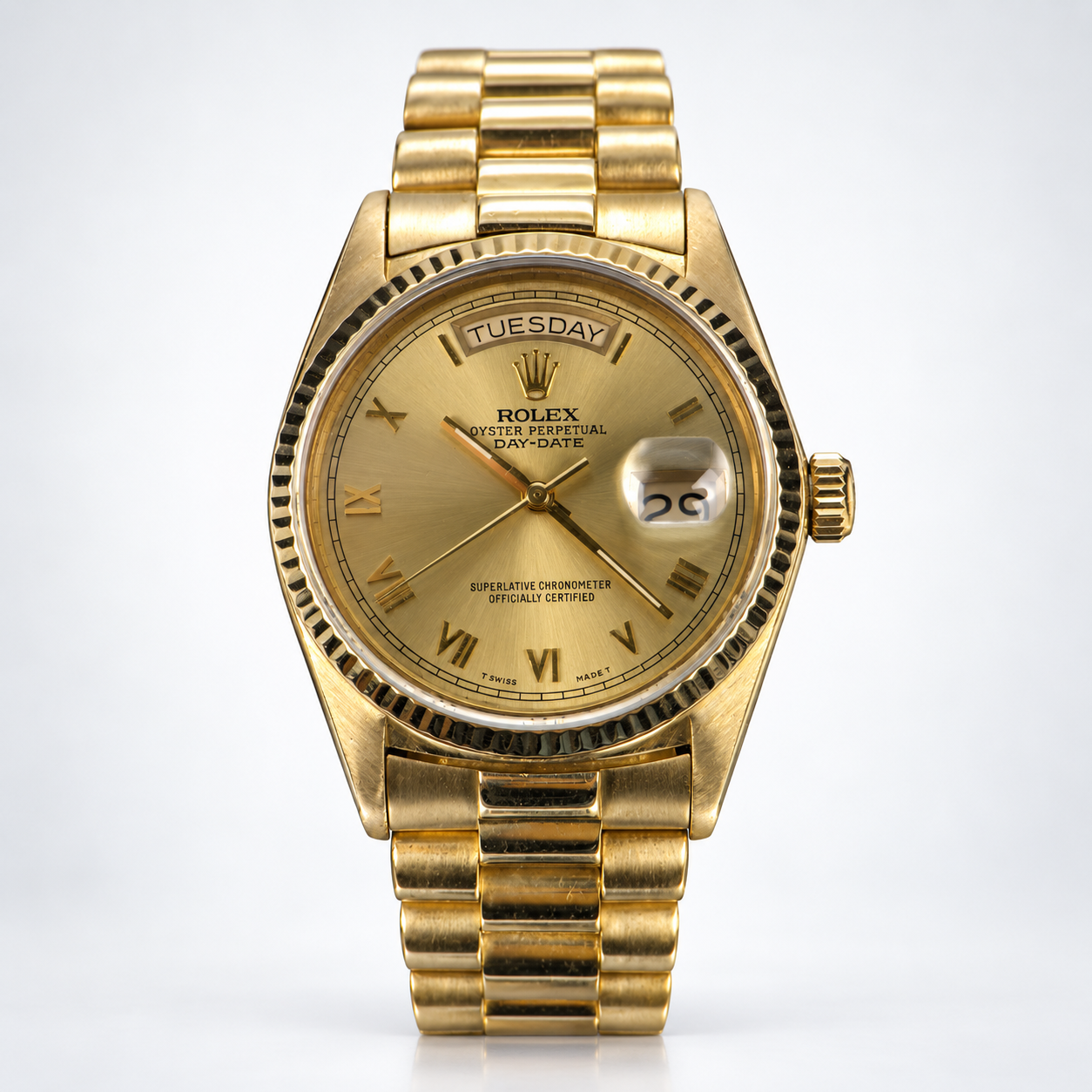 Approx. 1984 Rolex Day-Date 36 18038 – 18K Yellow Gold | Champagne Dial