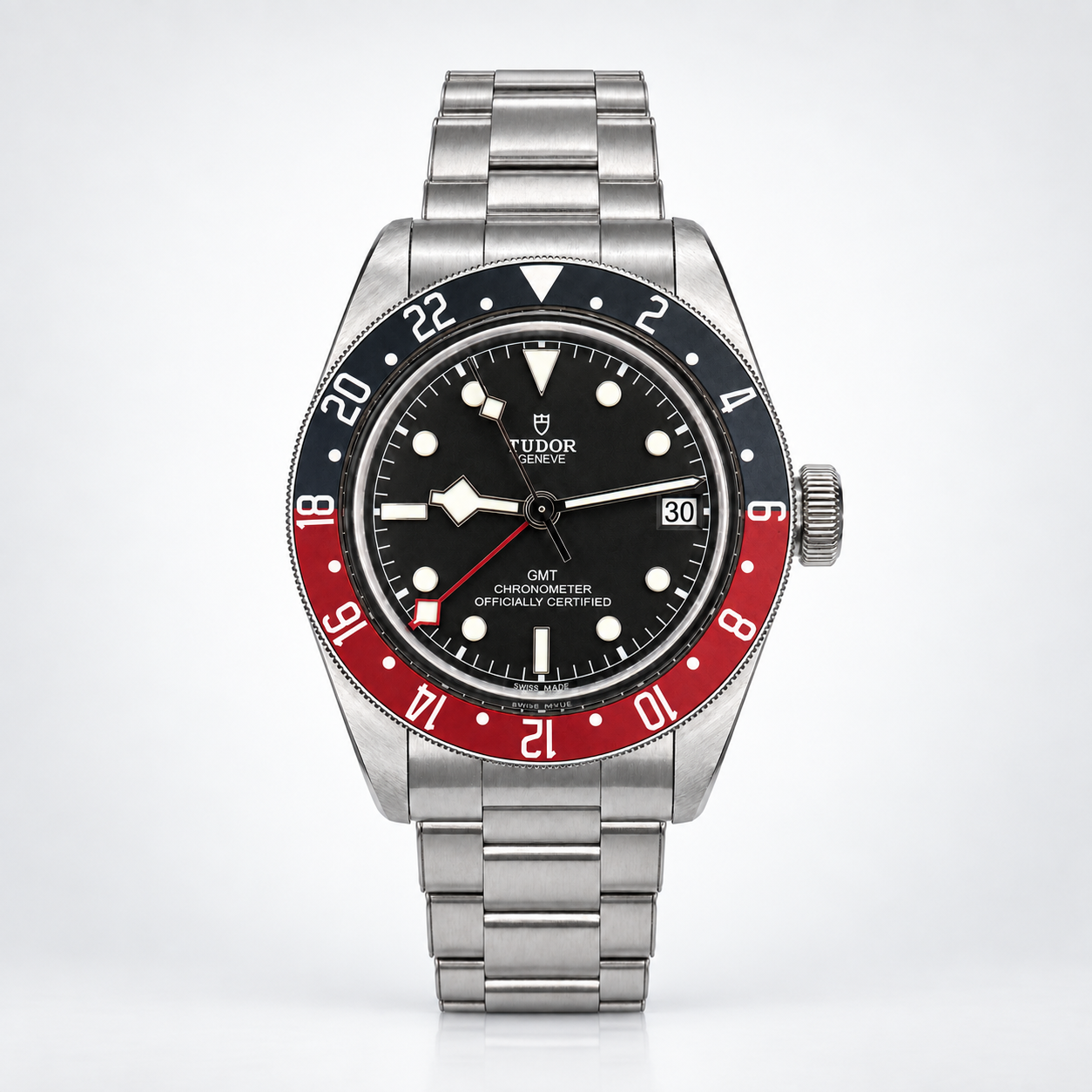 2021 Tudor Black Bay GMT “Pepsi” – Black Dial | Full Set | Stainless Steel Bracelet