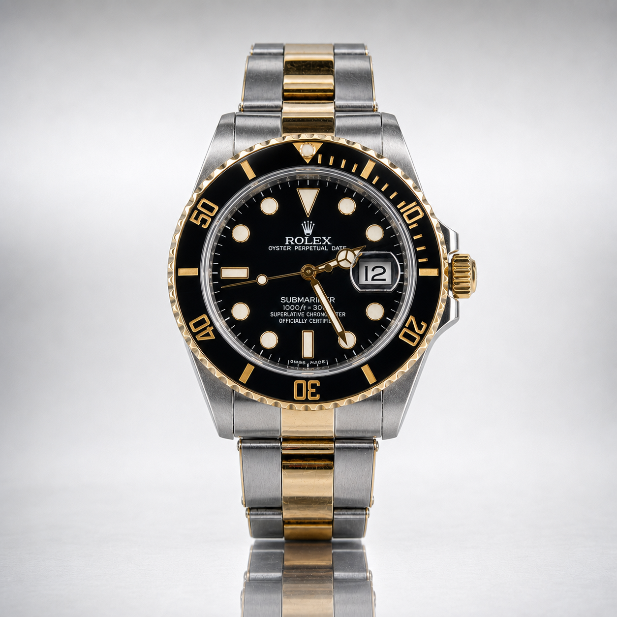 2009 Rolex 116613LN Submariner Date Black Dial Two-Tone Watch & Appraisal