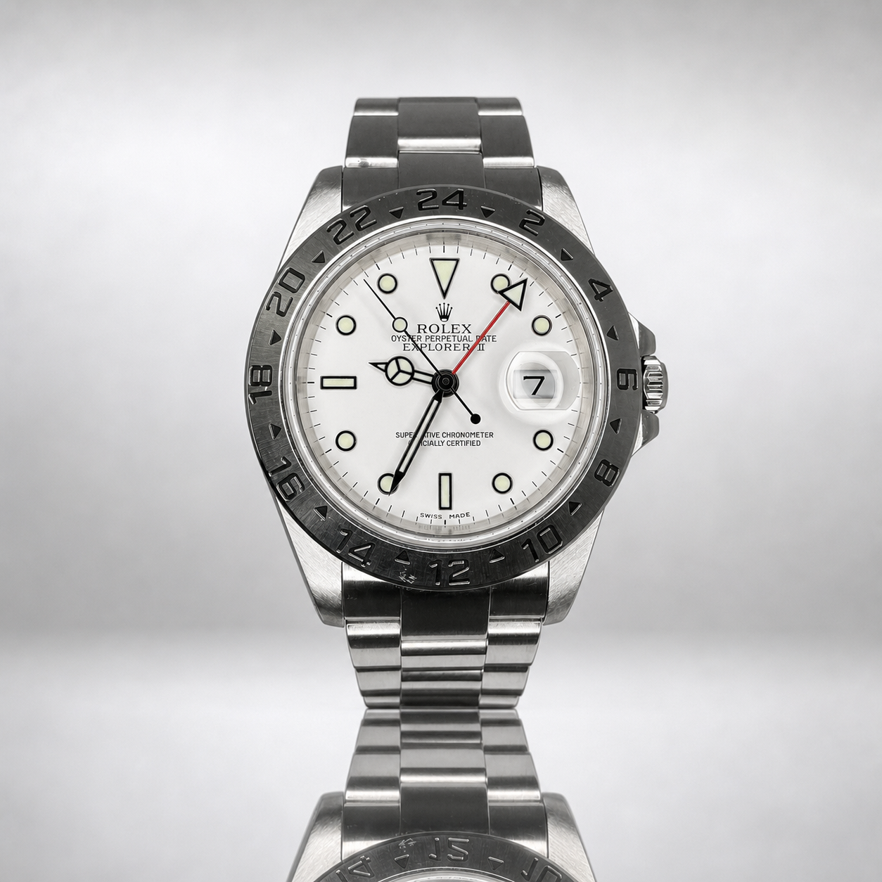 2002 Rolex 16570 Explorer II Polar Full Set