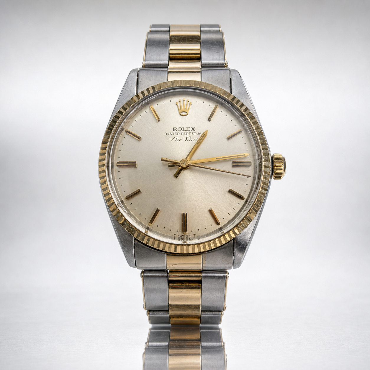 Rolex Air-King 5501 Silver Dial Full Set