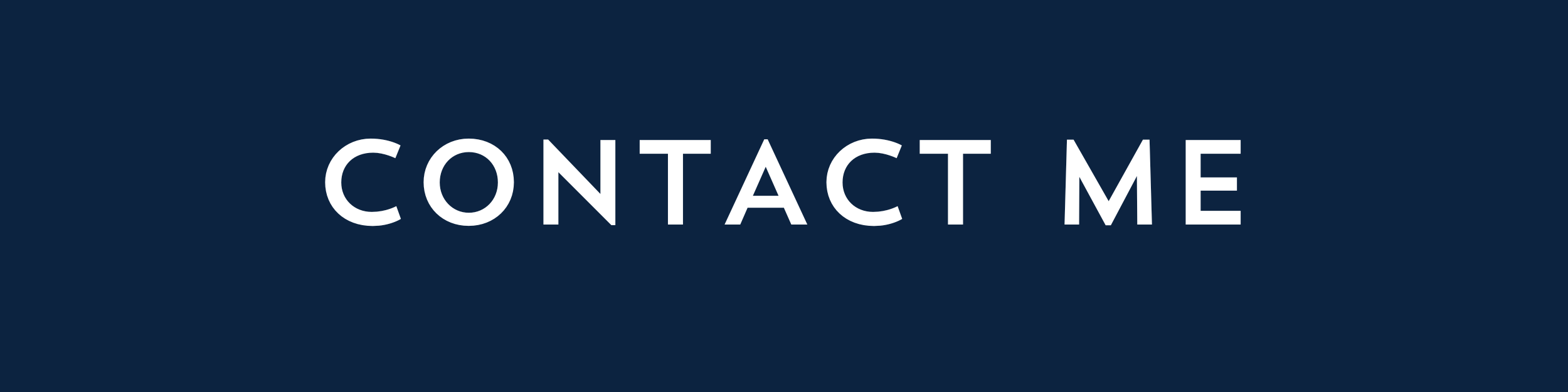 A navy blue background with white text that says 'Contact Me'
