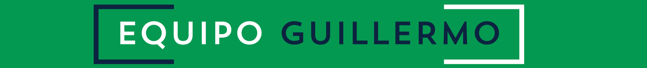 Green banner with white and black text that reads "Equipo Guillermo".