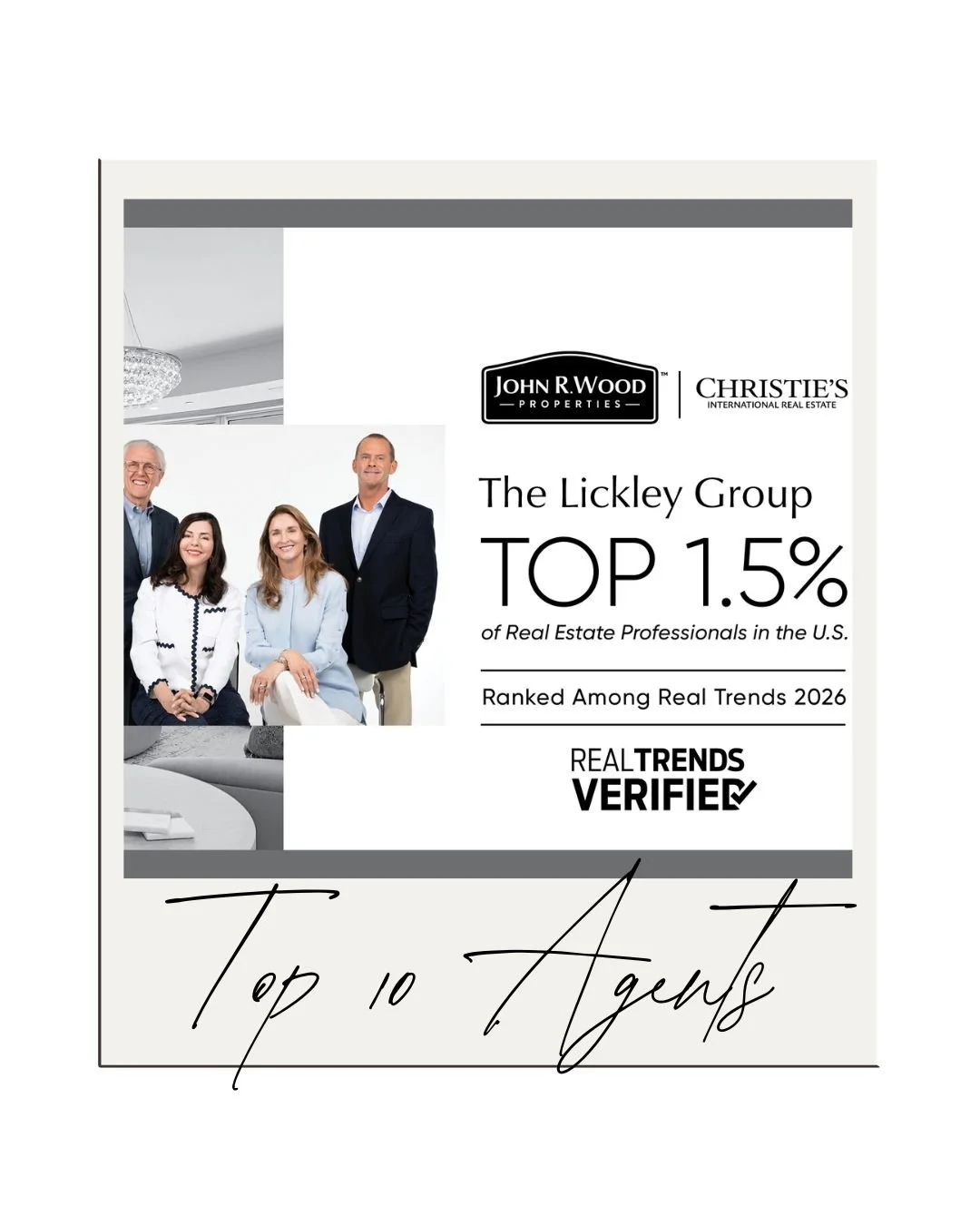 The Lickley Group Ranked in the Top 1.5% of Real Estate Professionals Nationwide