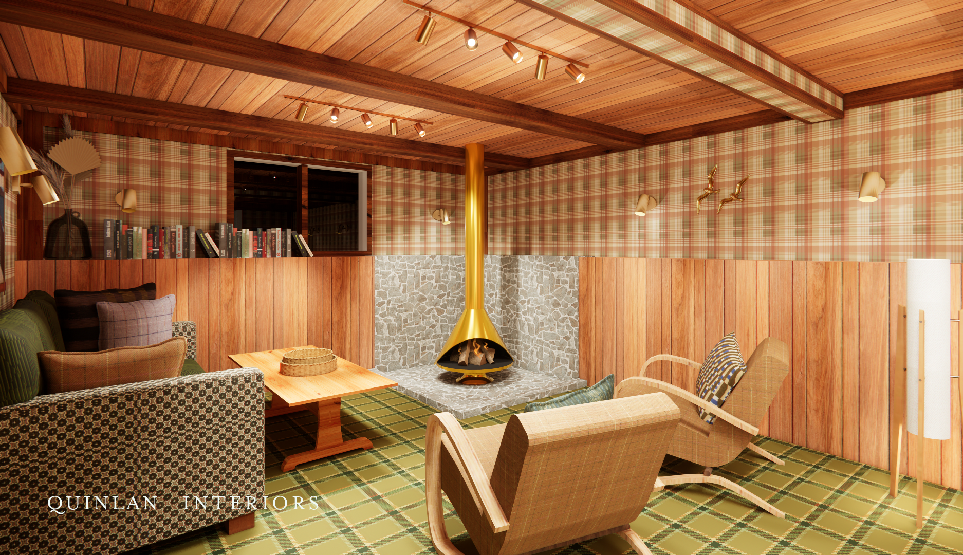 Lake House Rec Room | Malm Wood Burning Stove