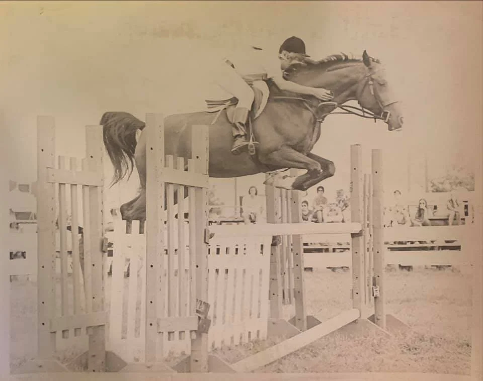 Dave Ravinski jumping Aladdin in the 1970s