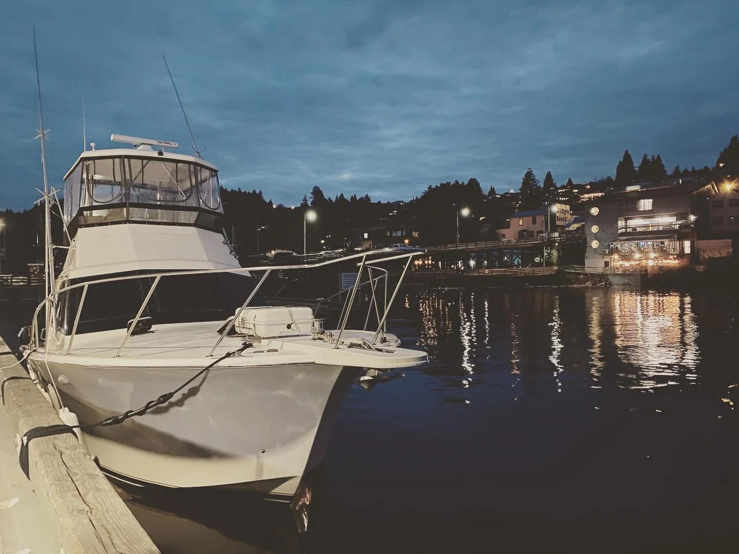 Spot for the night 💤
.
.
.
.
.
#sportfisher #jerseyyachts #jerseydawn #viking #hatteras #marlin #marlinfishing #tuna #tunafishing #gibsons #howesound #vancouver #britishcolumbia #lingcod #salmon #boat #boating #tofino #pacificnorthwest