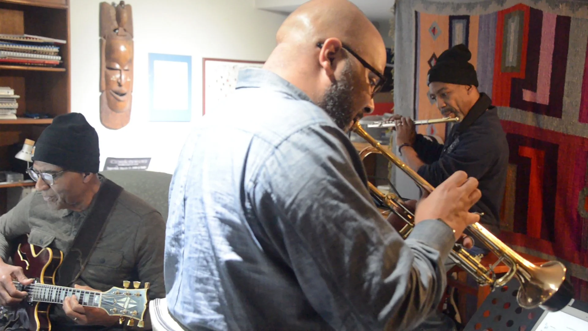 Practice Session - Donovan, Leon Q (trumpet)., and Fred Jackson on flute