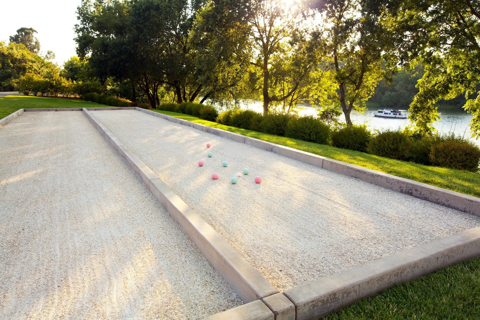 Bocce ball court