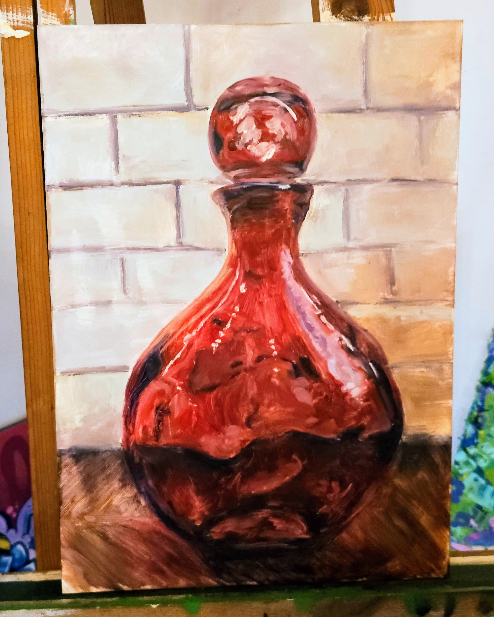Workshop : Painting Translucent Glass in Oils Alla Prima