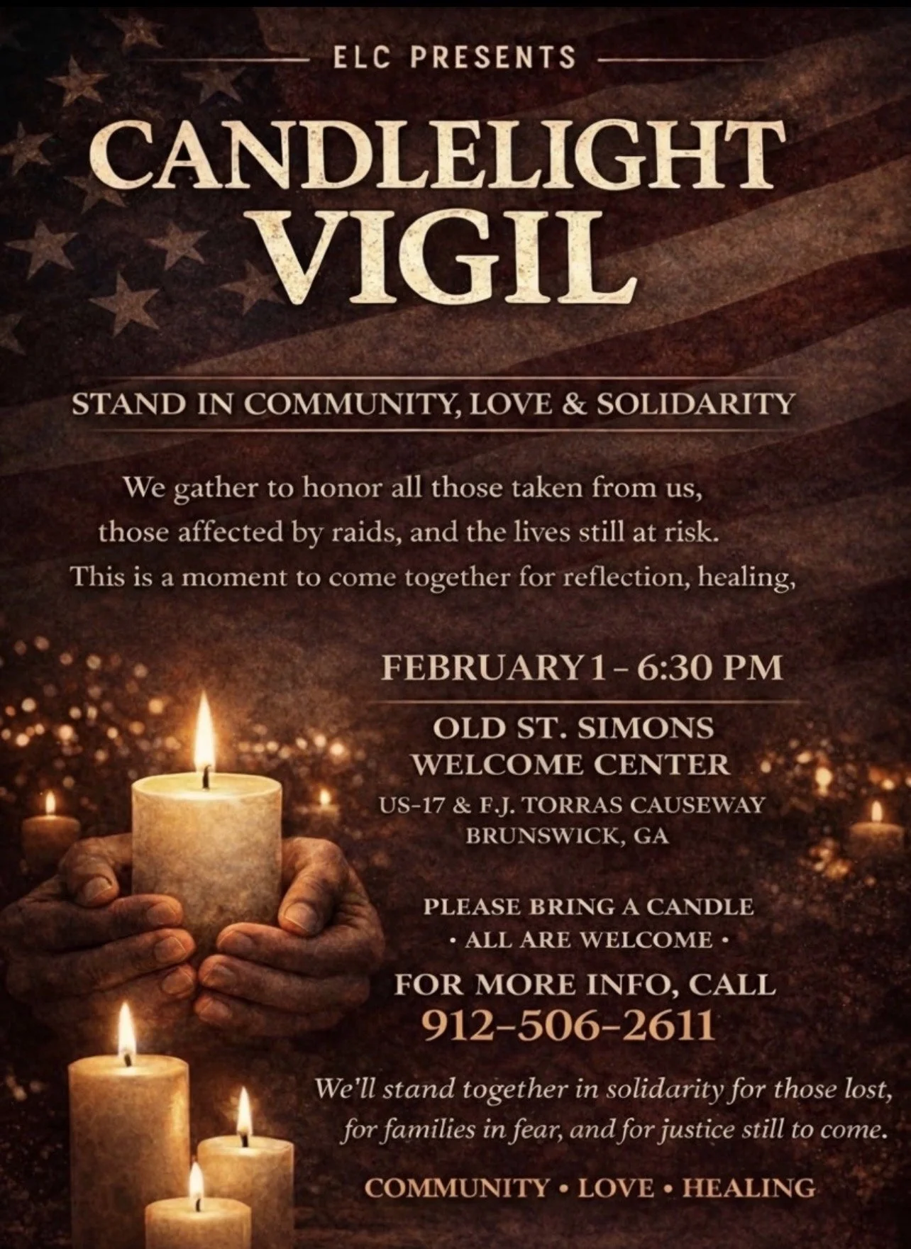 Candlelight Vigil — Stand in Community, Love & Solidarity