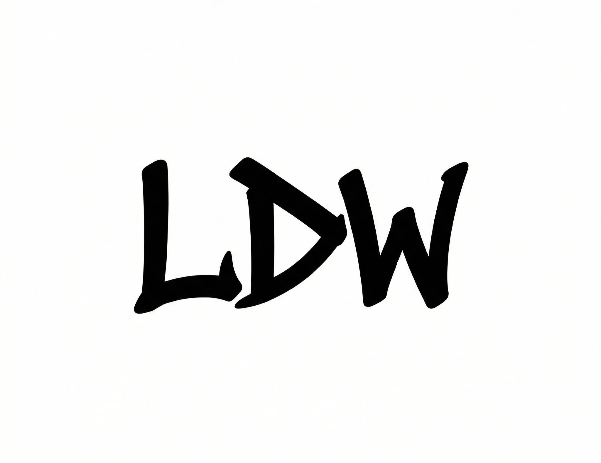 Black graffiti-style text on a white background