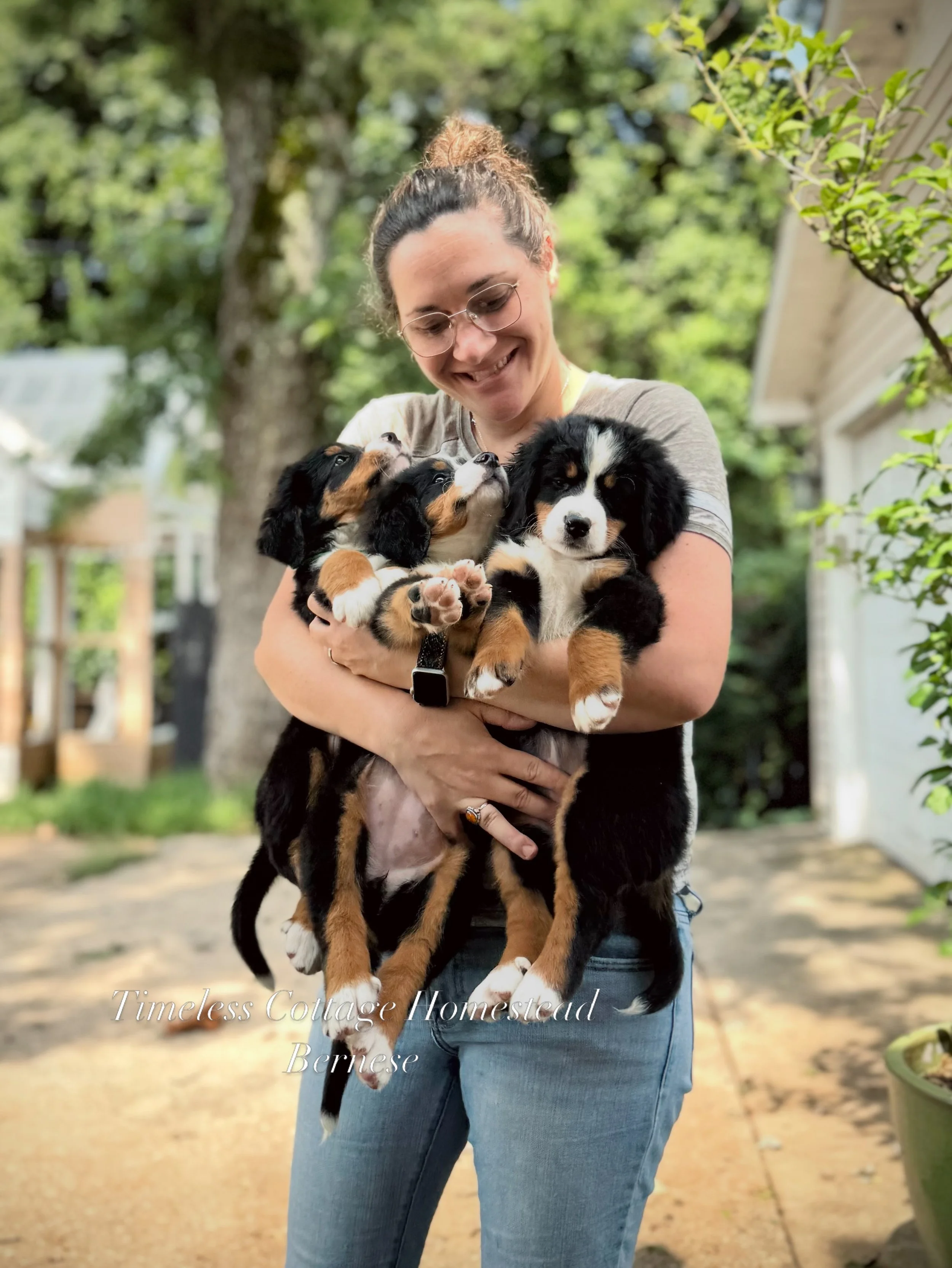 9 year old me would be so happy to see how my life turned out 🥲 This was always the dream. I can&rsquo;t believe my 7 year old took these on our way out to let the puppies play this morning. He is developing a real knack for photography.