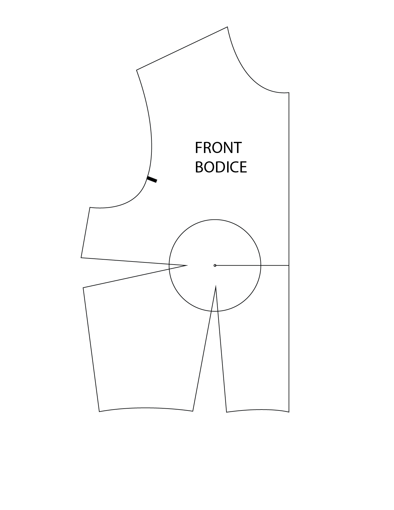 Bodice Block (HALFSCALE)