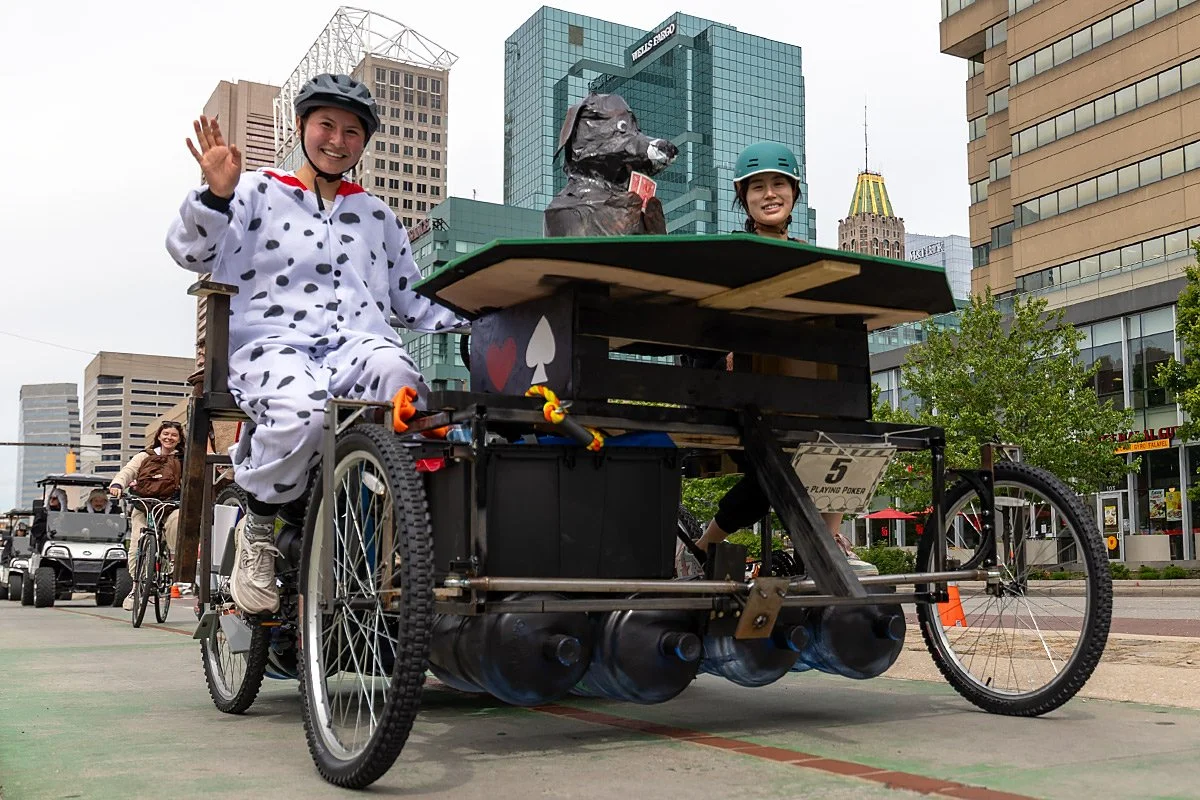 Kinetic Sculpture Race: Dogs Playing Poker