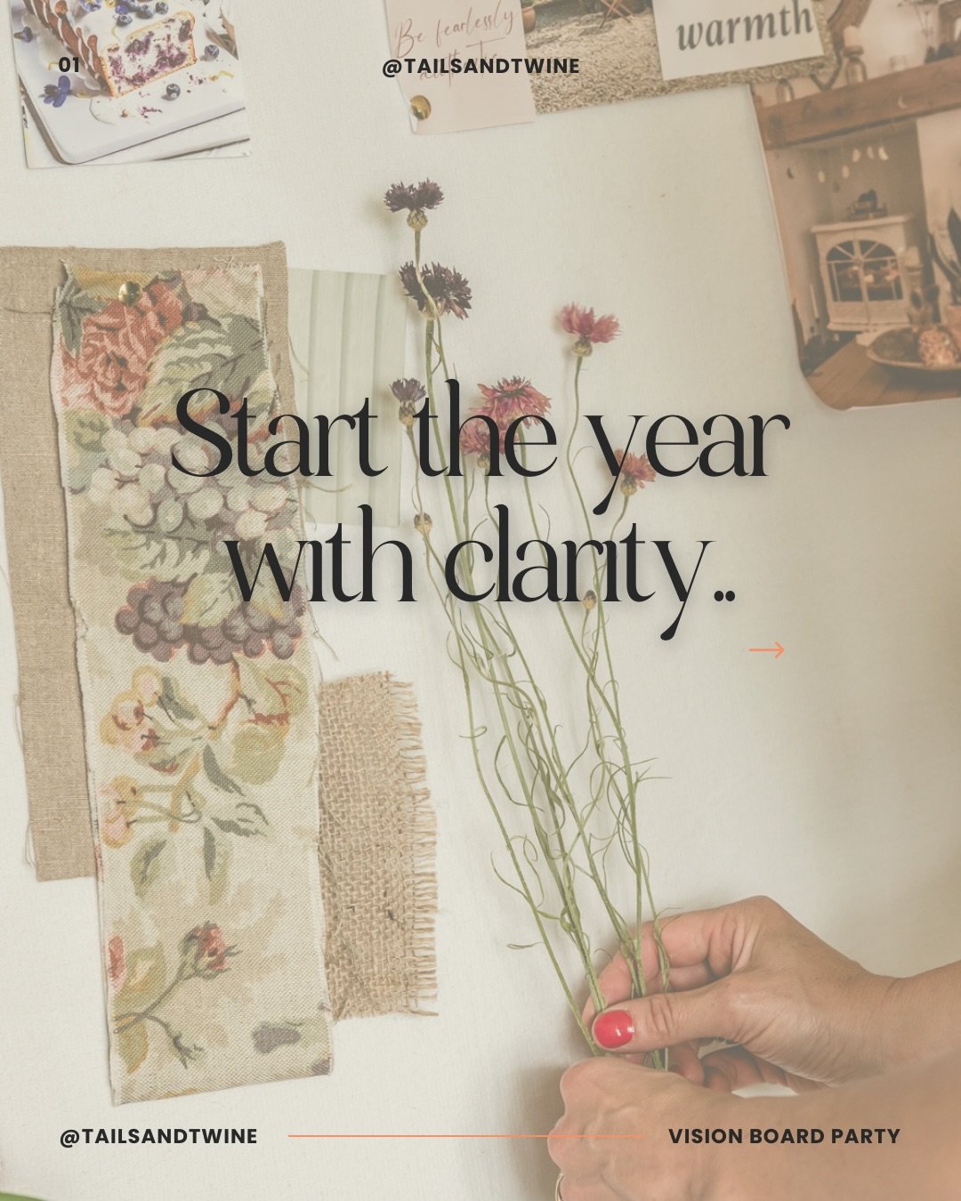 2026 is here&hellip; ✨

Keep swiping if you&rsquo;re ready for a fresh start with clarity, creativity and intention and join me in the studio for a Vision Board Soir&eacute;e.

It&rsquo;ll be a fun gathering in a warm, cosy space for up to 4 people, 