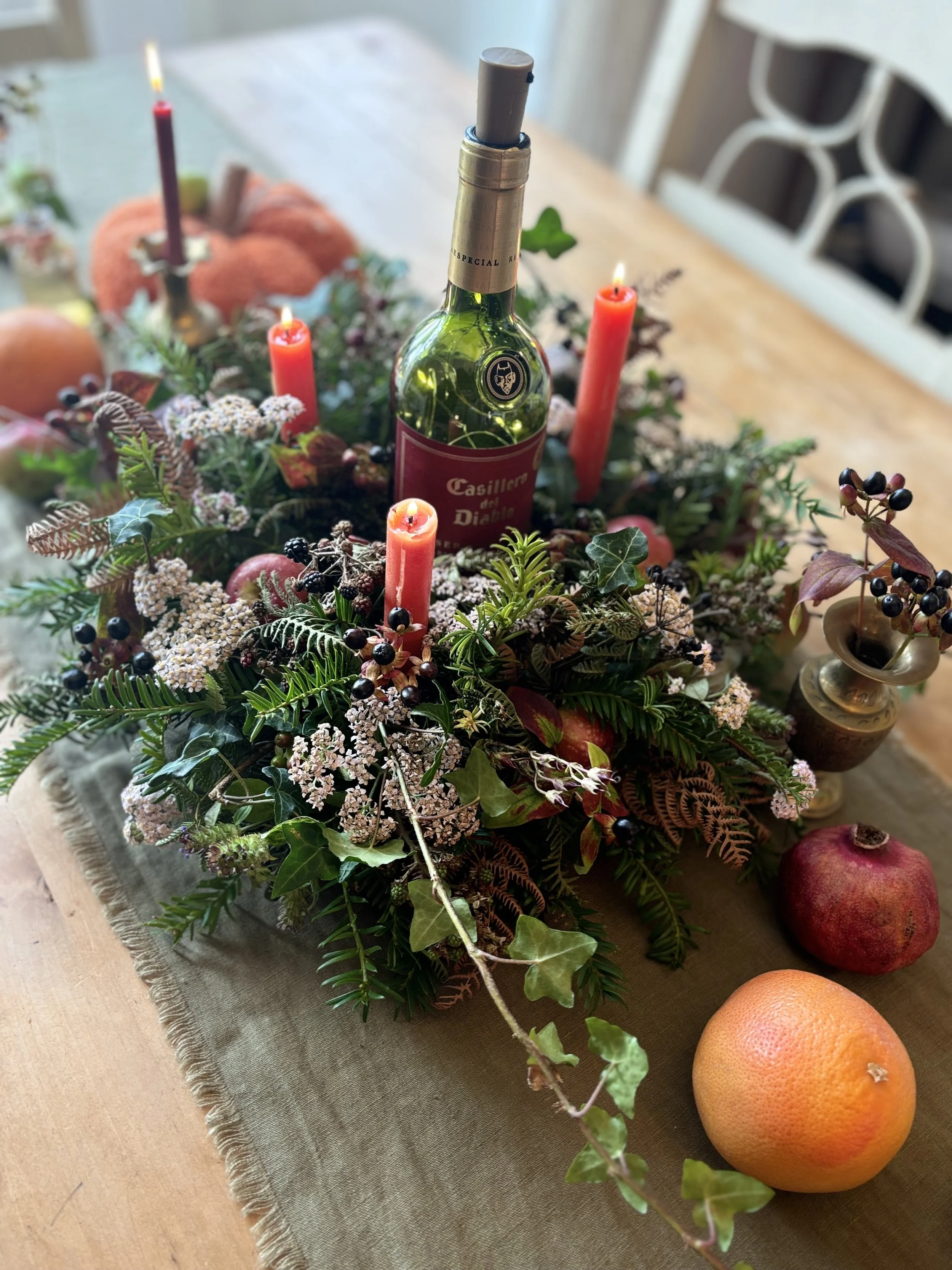 Autumnal Table Centrepiece Workshop: Saturday 3rd October