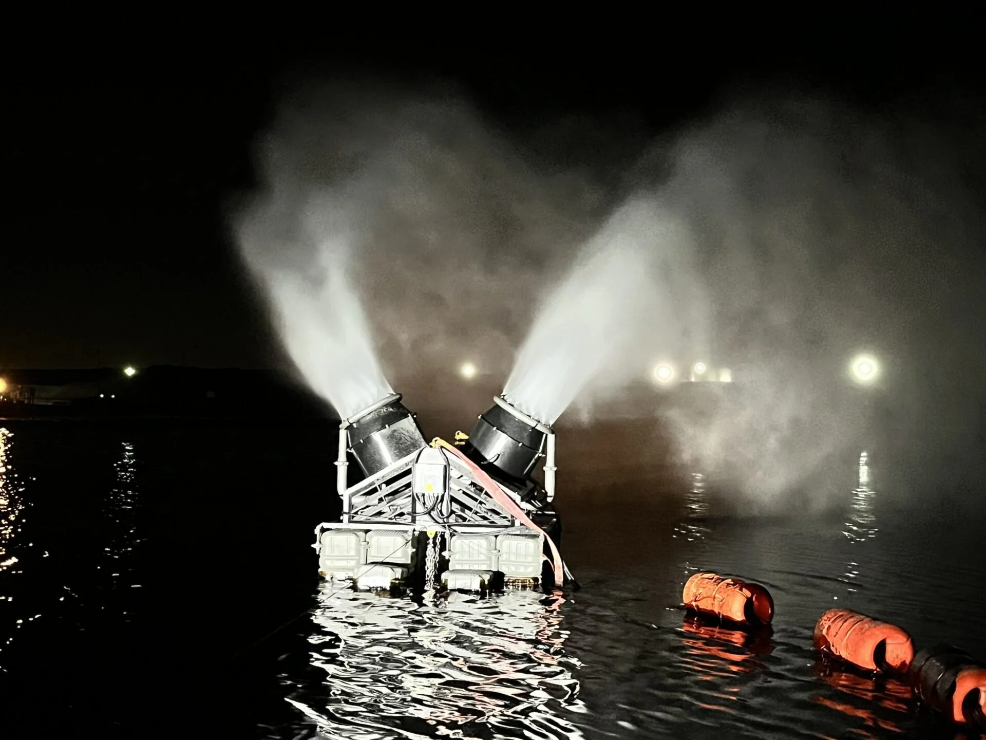 XPEL twin floating evaporating in a Saudi Arabia waste facility.