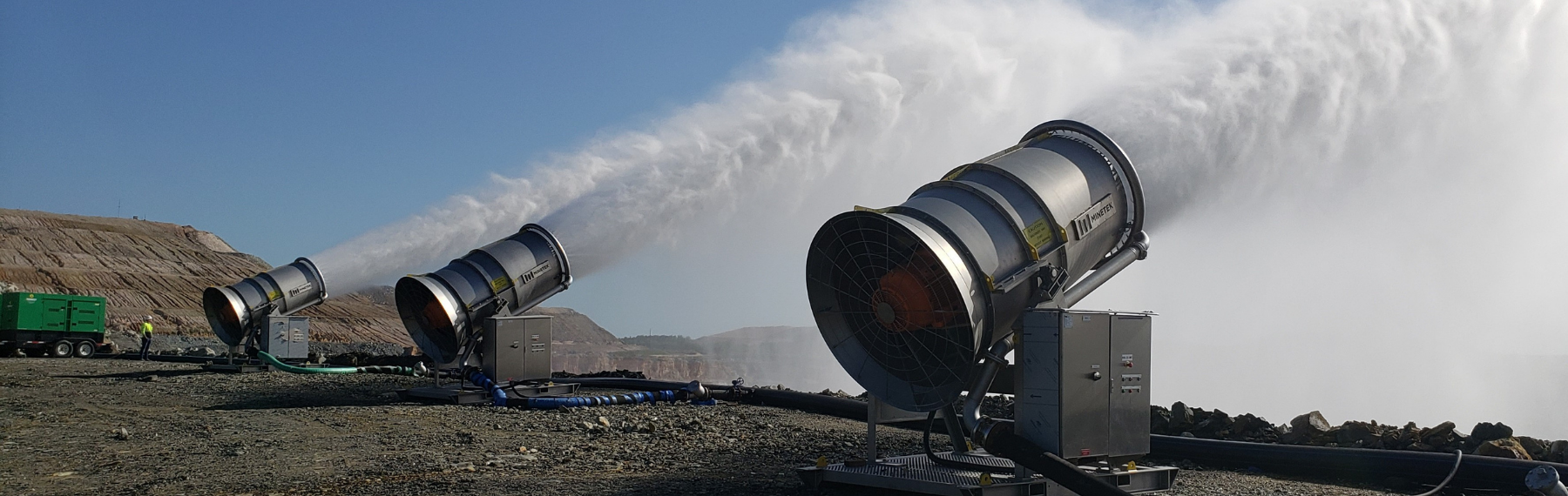 3 Xpel powered by Minetek water evaporators in a power station site