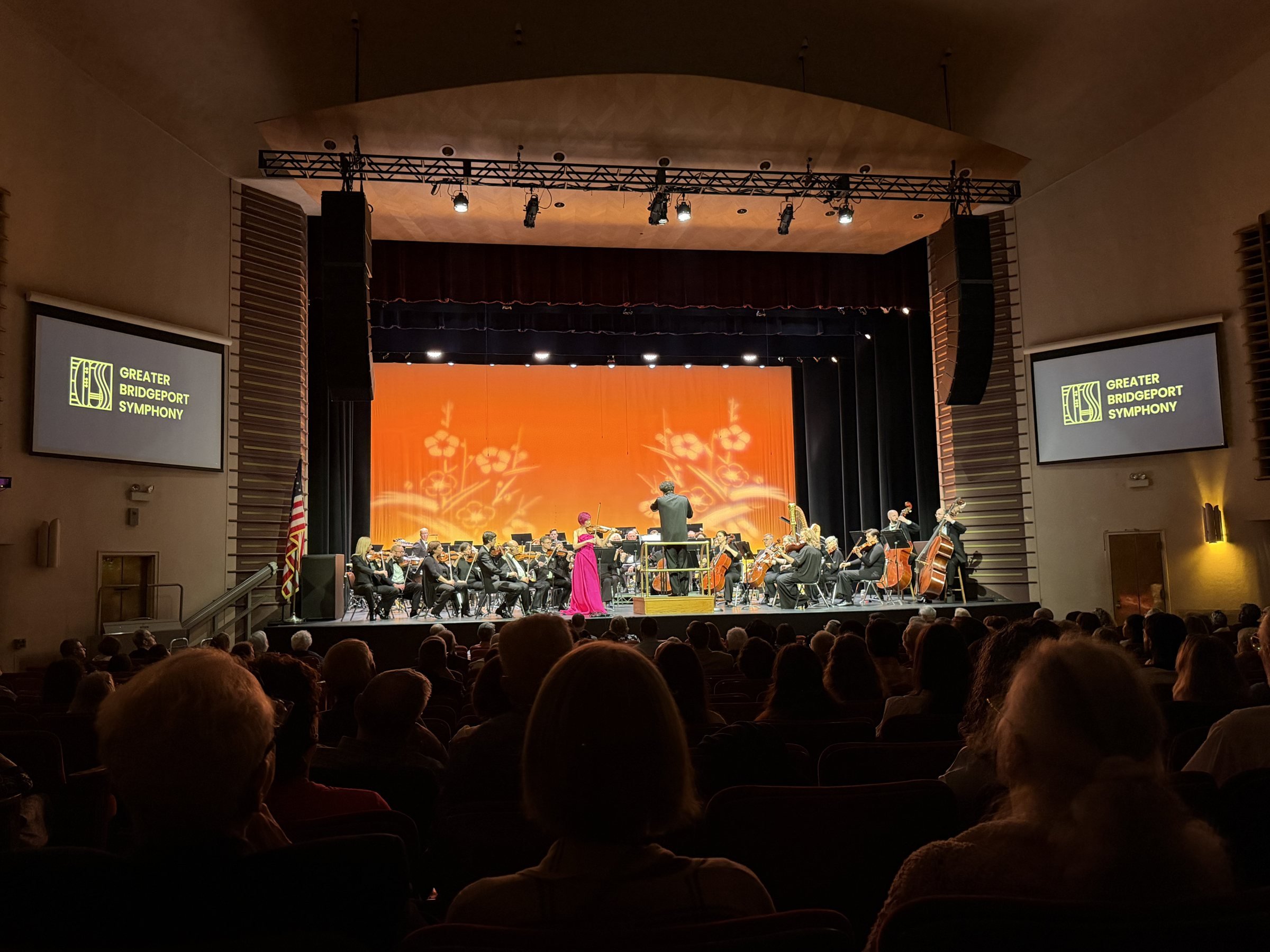 A full house at the Klein Memorial Auditorium during a Greater Bridgeport Symphony concert