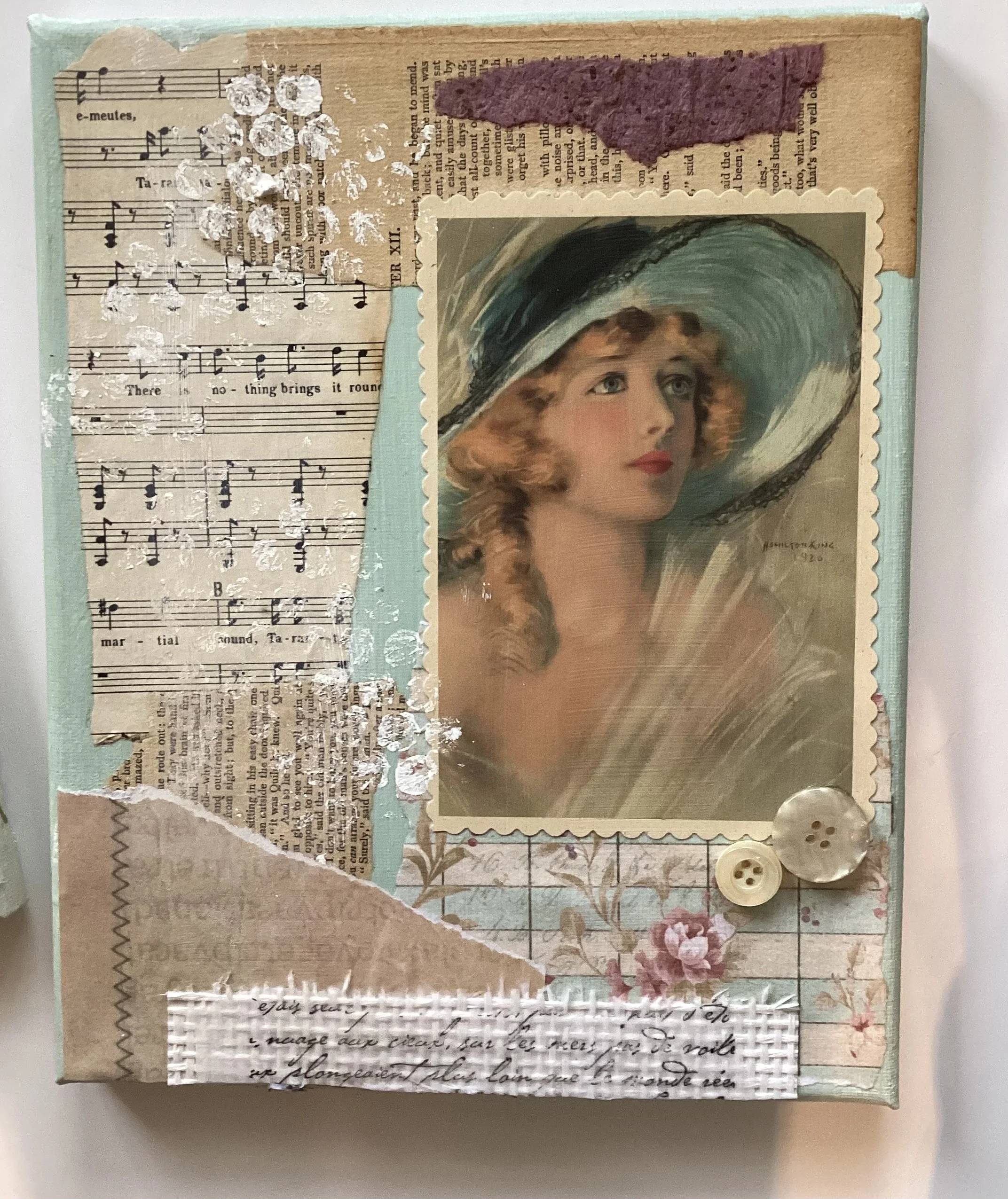 Small Art- Glamour Girl 
 
8” x 10”
 
Collage
 
$80.00