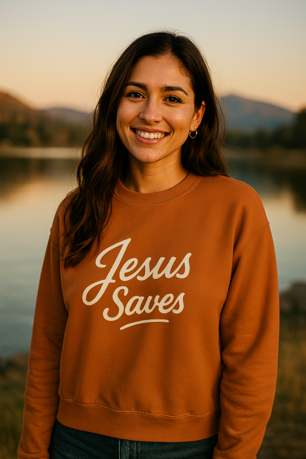 Women's-Jesus Saves Sweatshirt