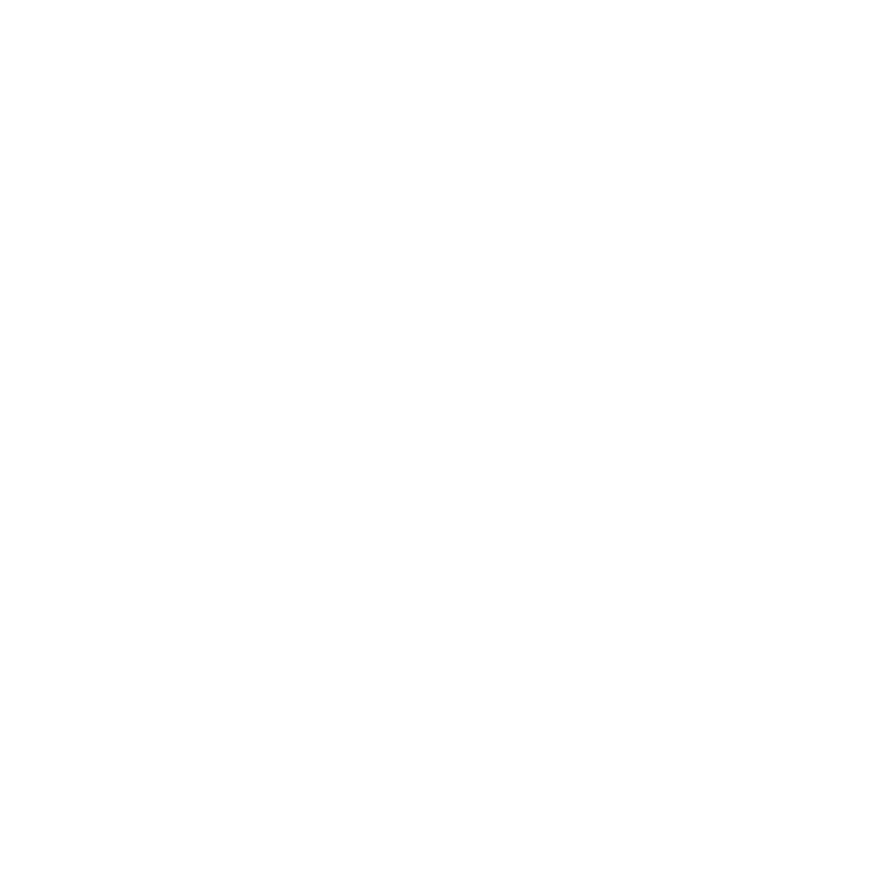 White megaphone icon on a black background.