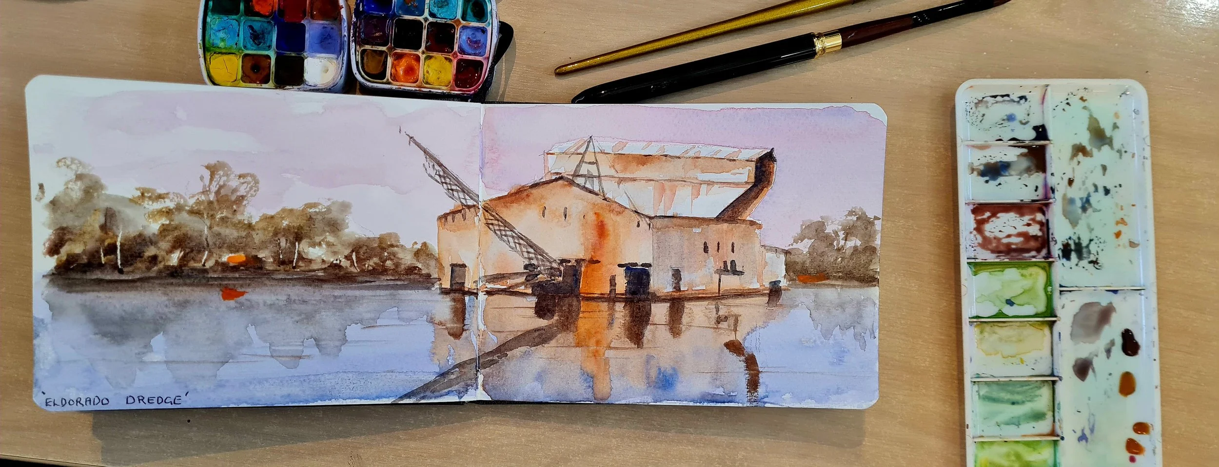 Eldorado Dredge (in Sketchbook)