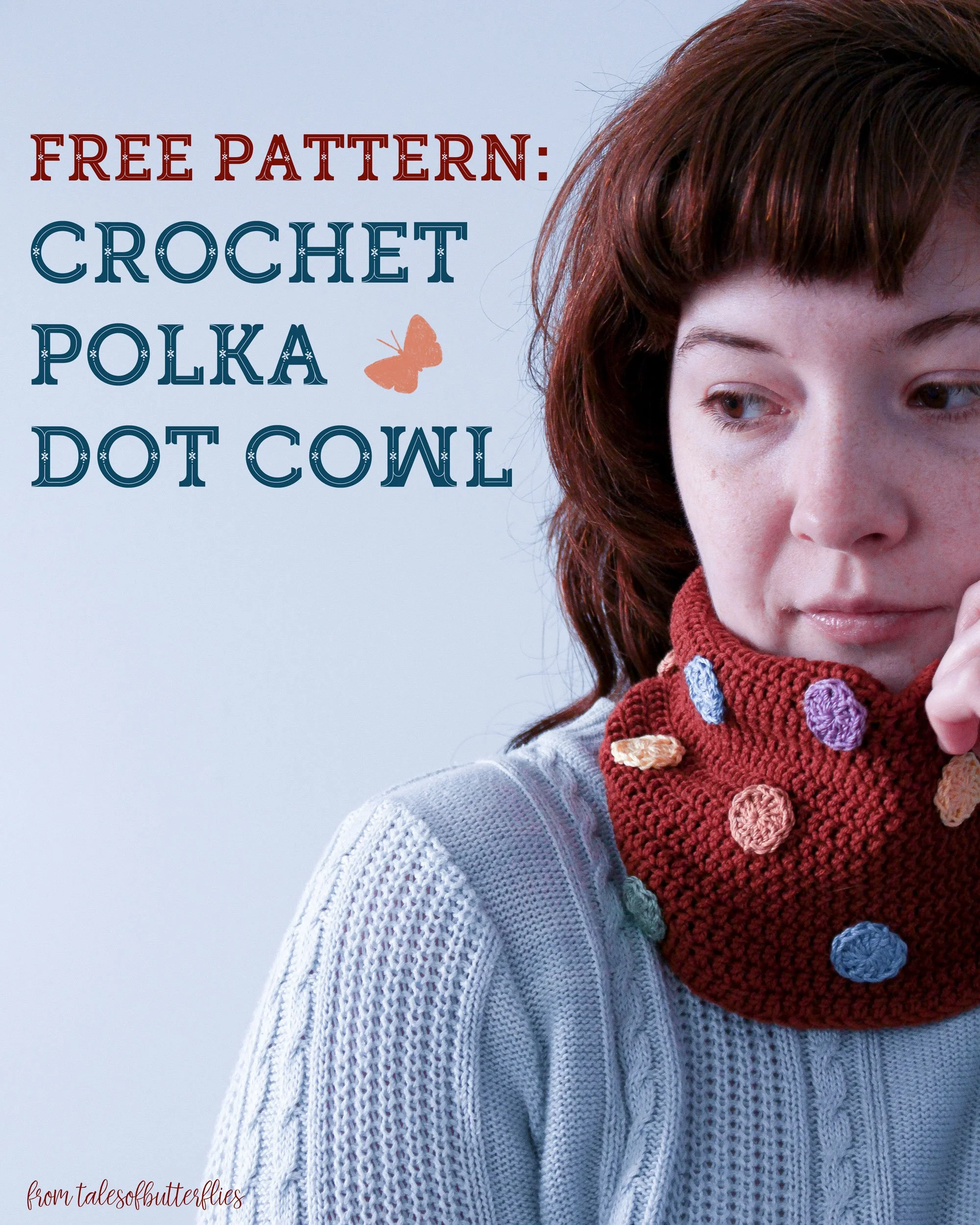 Free Pattern: Crochet Polka Dot Cowl