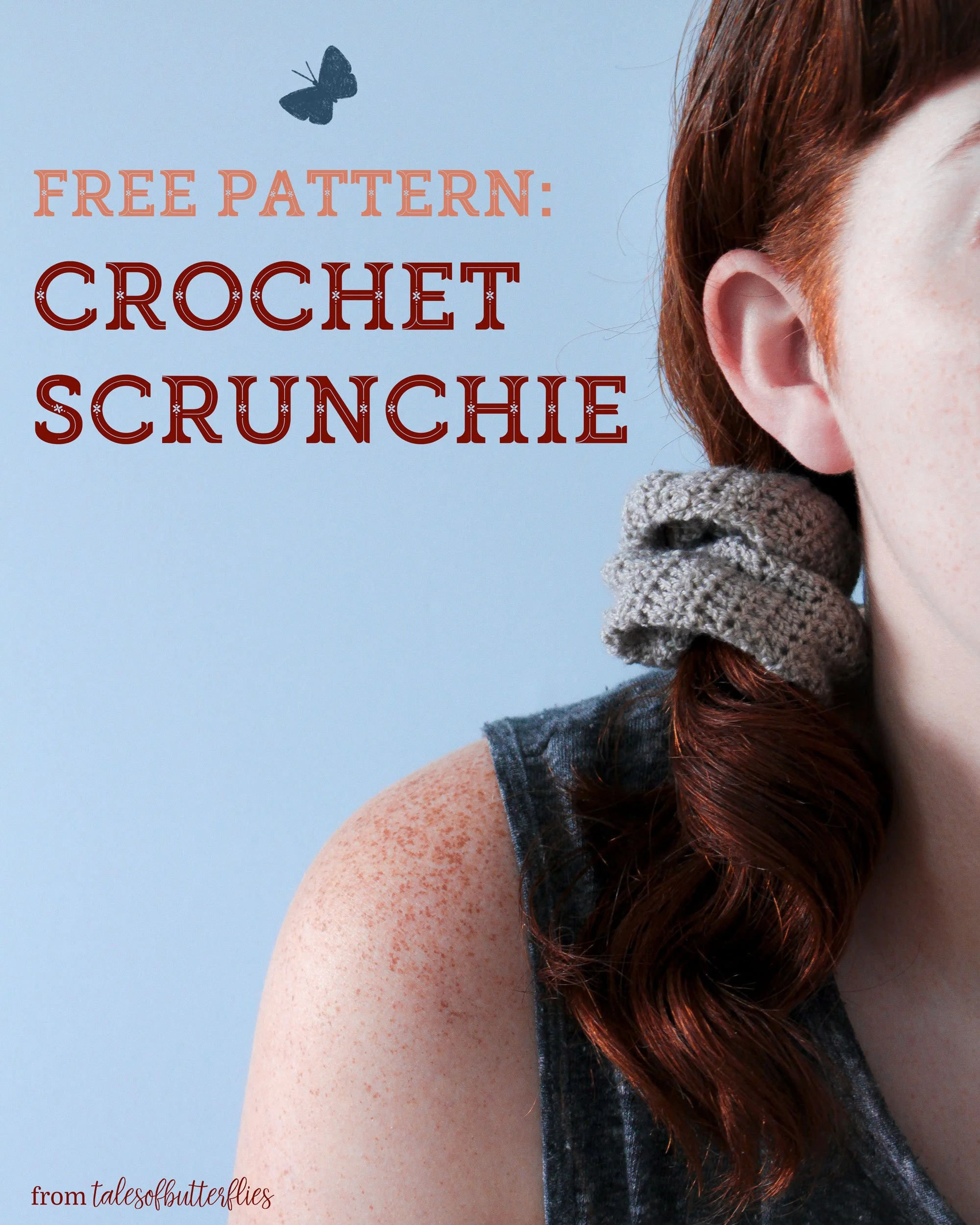 Free Pattern: Crocheted Scrunchie