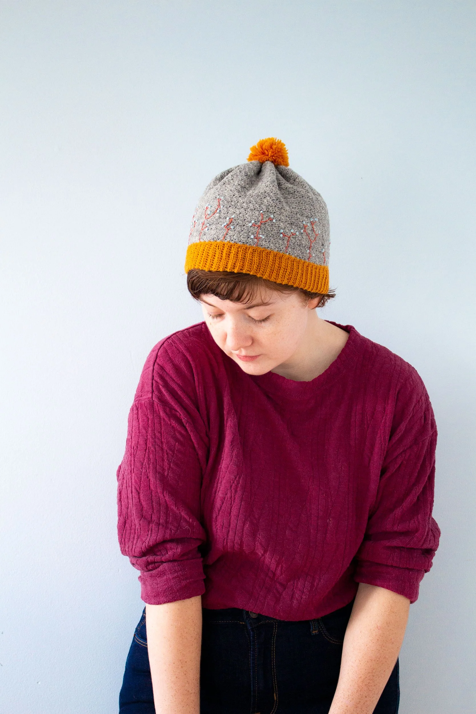 NEW CROCHET PATTERN: The Winterfields Embroidered Beanie