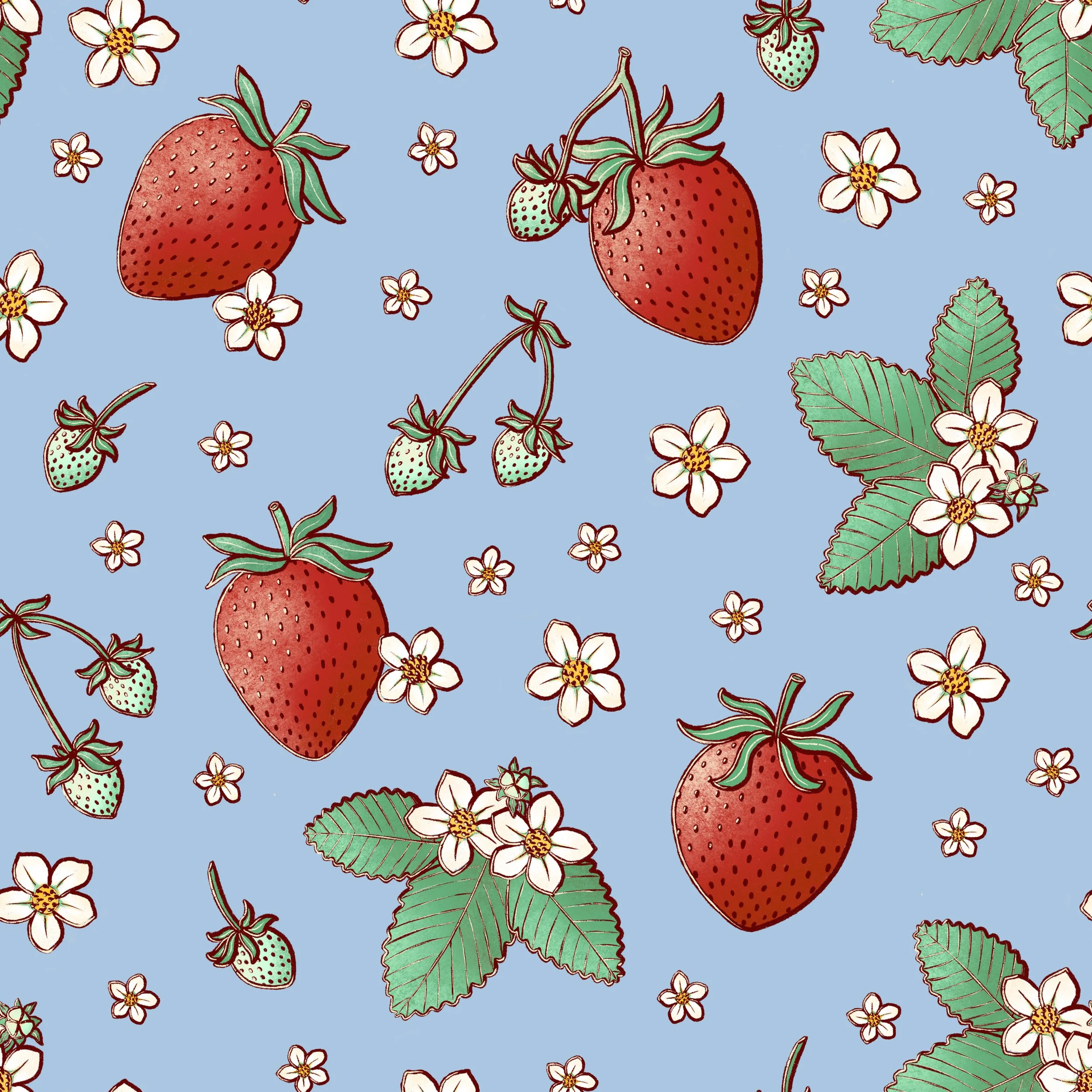 summer strawberries cornflower pale robin's egg blue.jpg