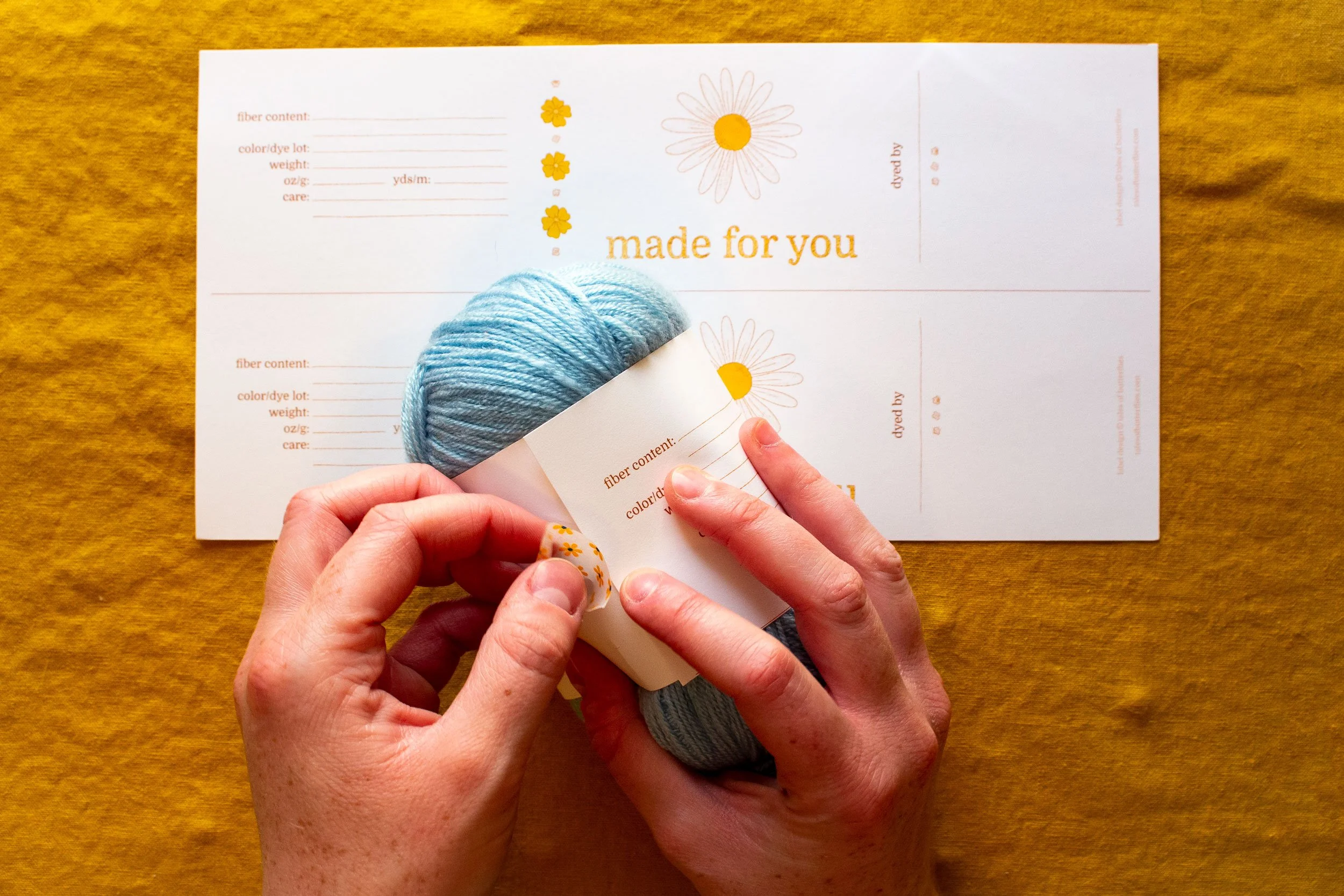 yarn labels &amp; care cards