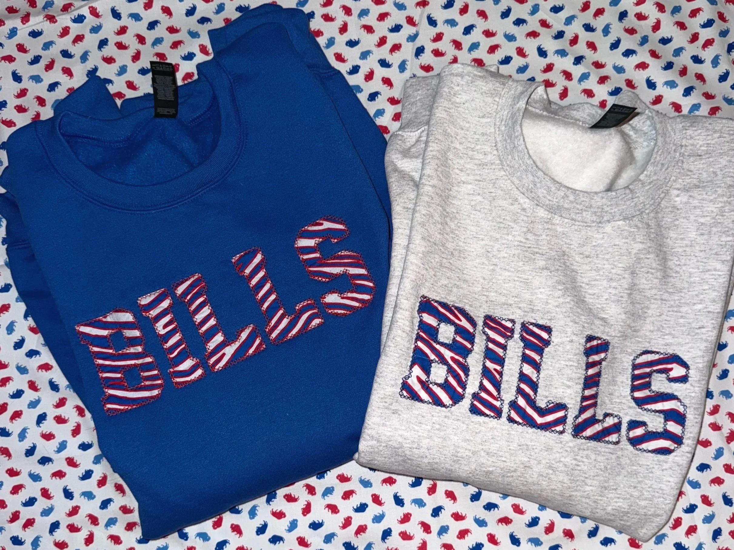 Bills Patterned Crewneck