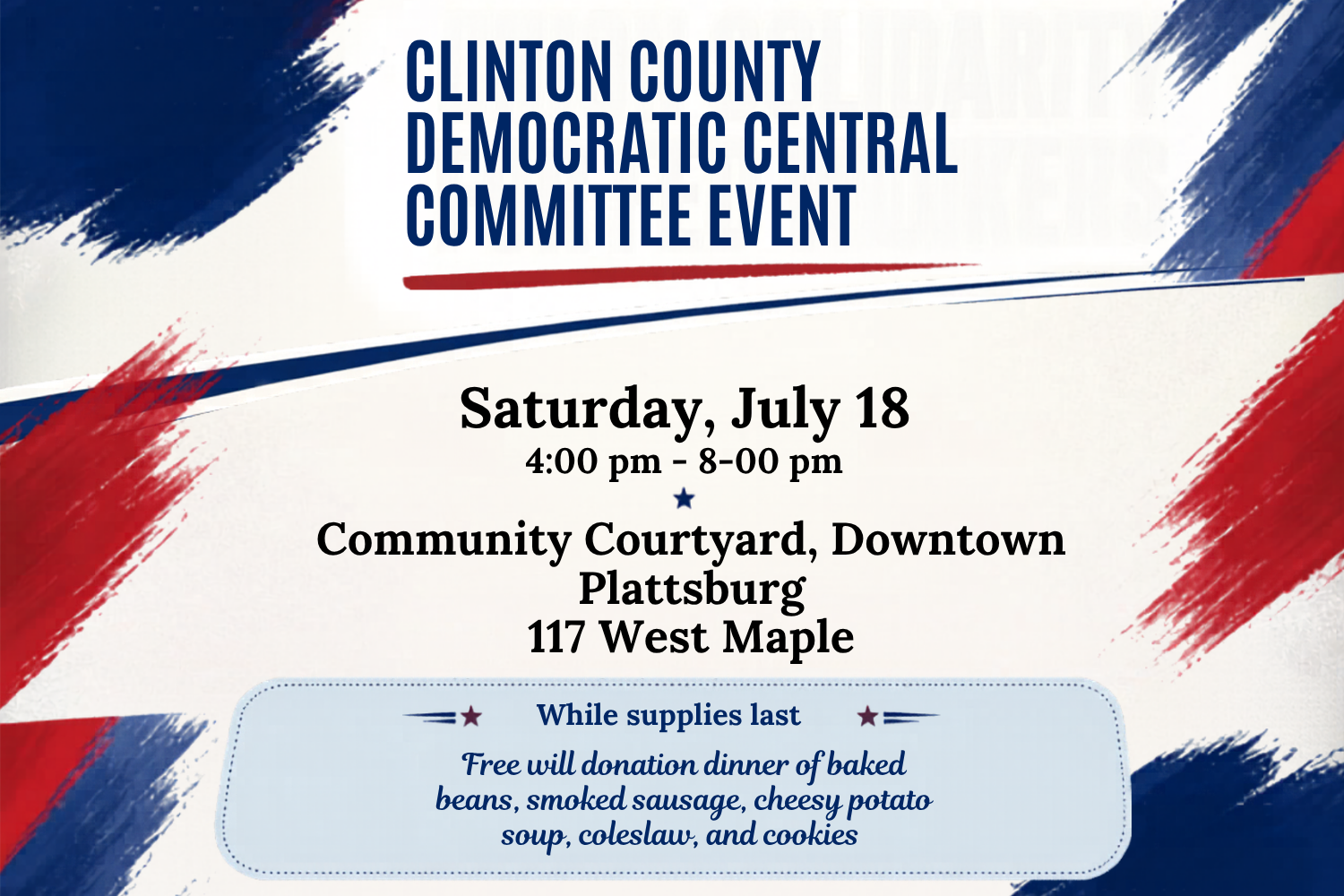 Candidate Forum - Community Court Yard