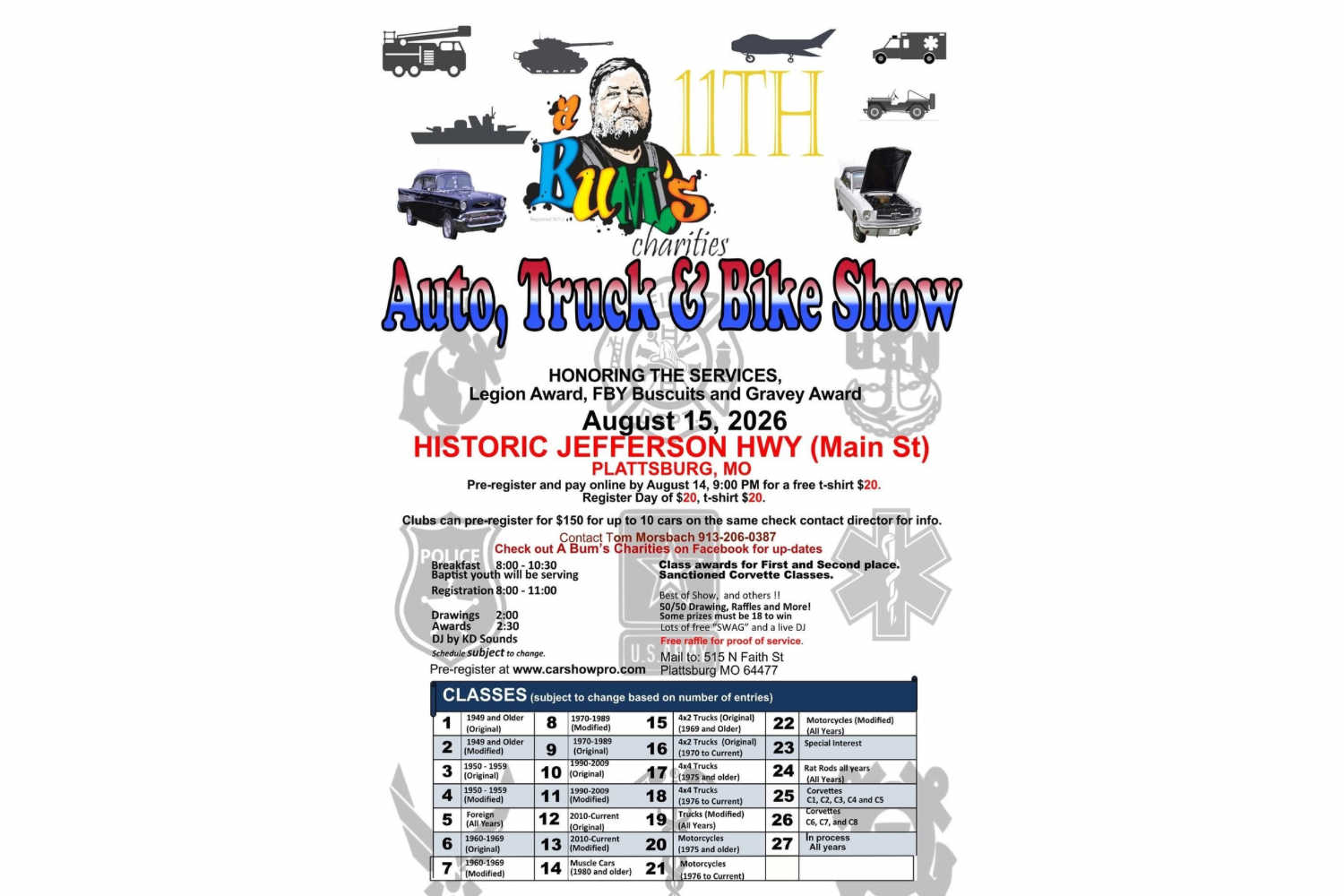 Bum's Charities Annual Car Show