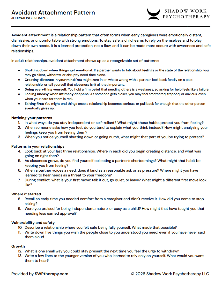 avoidant-attachment-worksheet